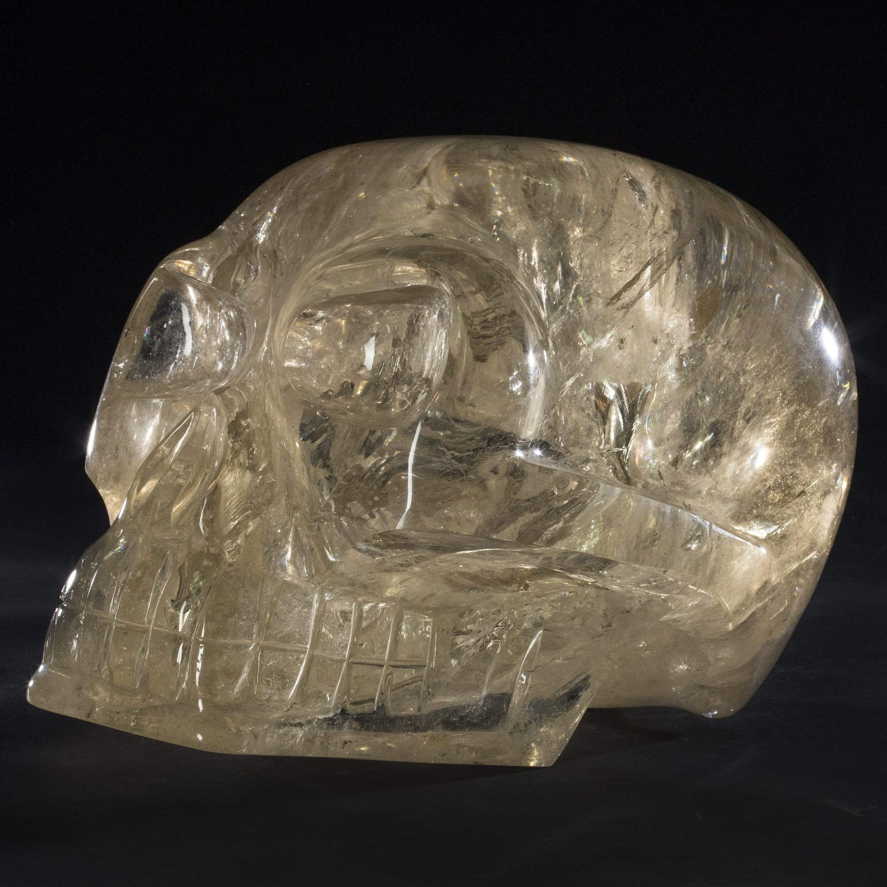 Kalifano Gemstone Carvings Natural Brazilian Citrine Hand Carved Skull - 26 kg Q120000