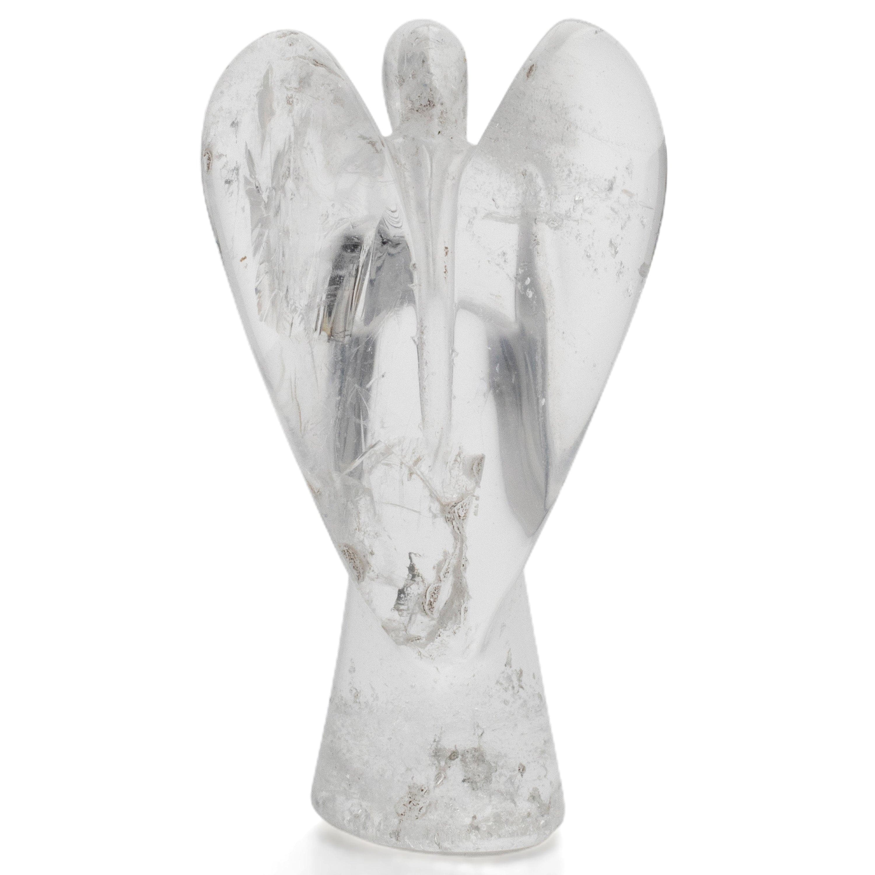 Kalifano Gemstone Carvings Natural Brazilian Quartz Angel Carving- 2.1" / 20g QZA-80