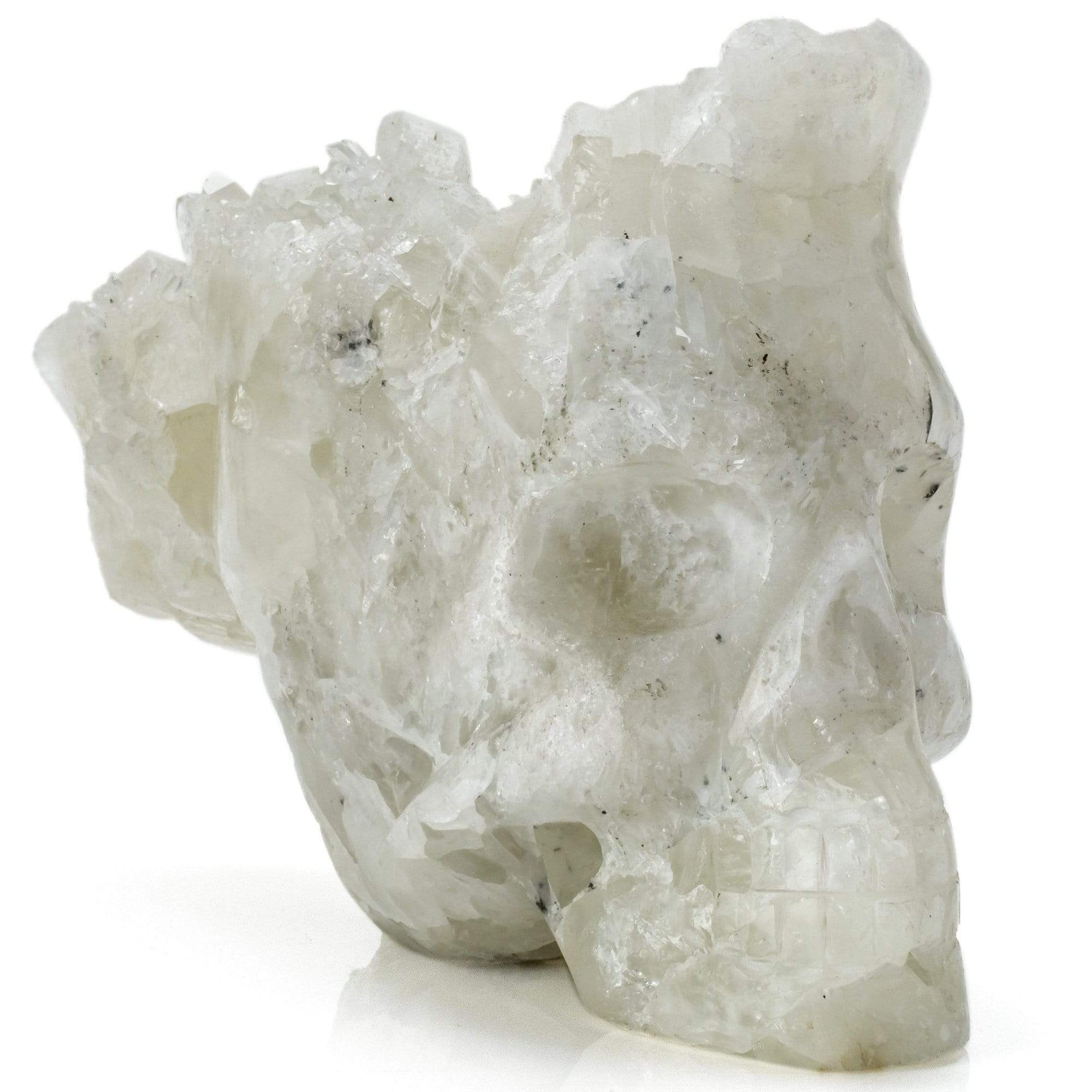 Kalifano Gemstone Carvings Natural Peru Quartz Cluster Skull Carving SKULL2400.021