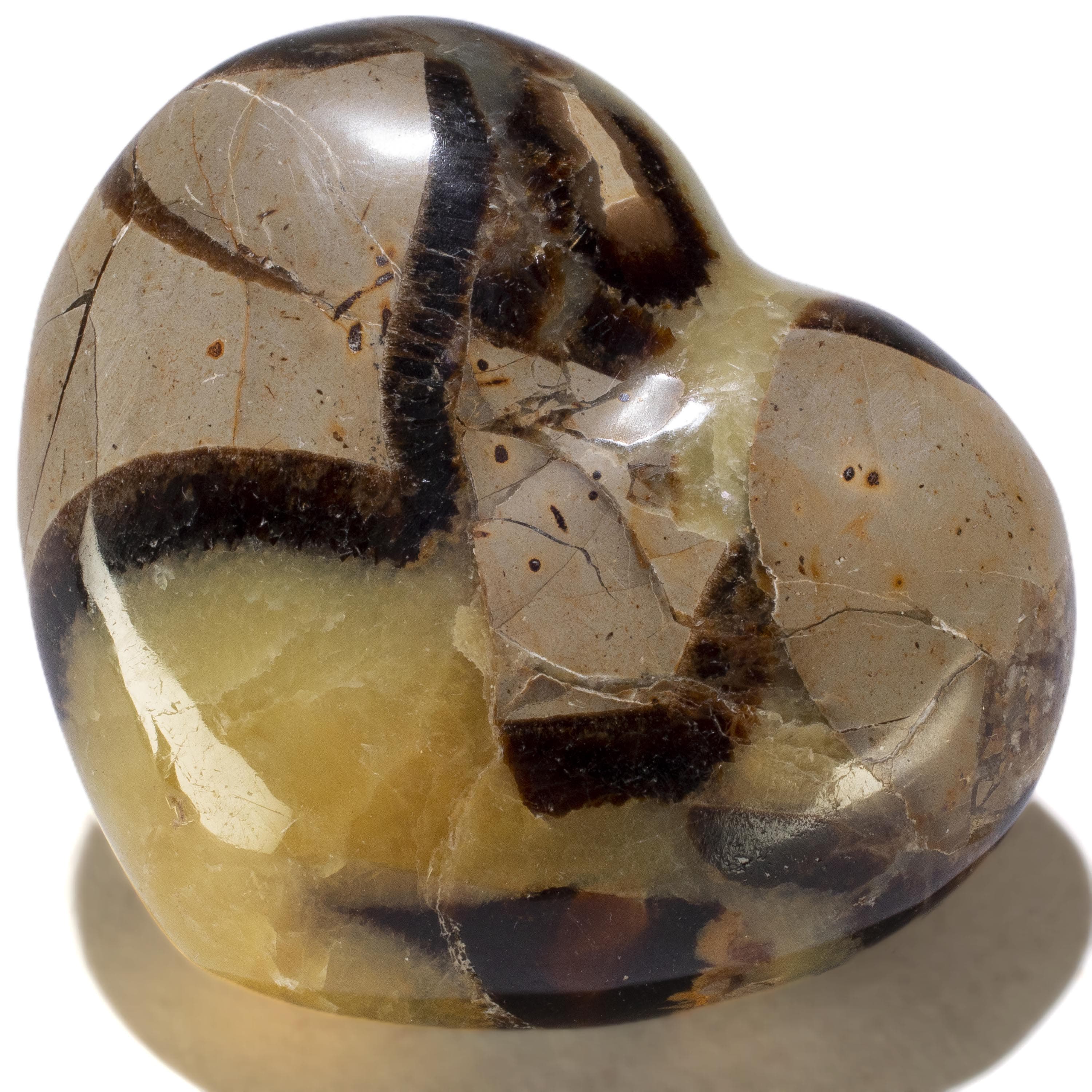 Kalifano Gemstone Carvings Septarian Gemstone Heart Carving GH200-SP