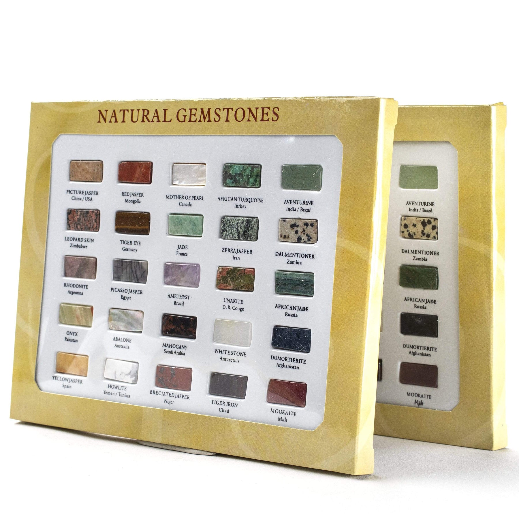 natural gemstone chart