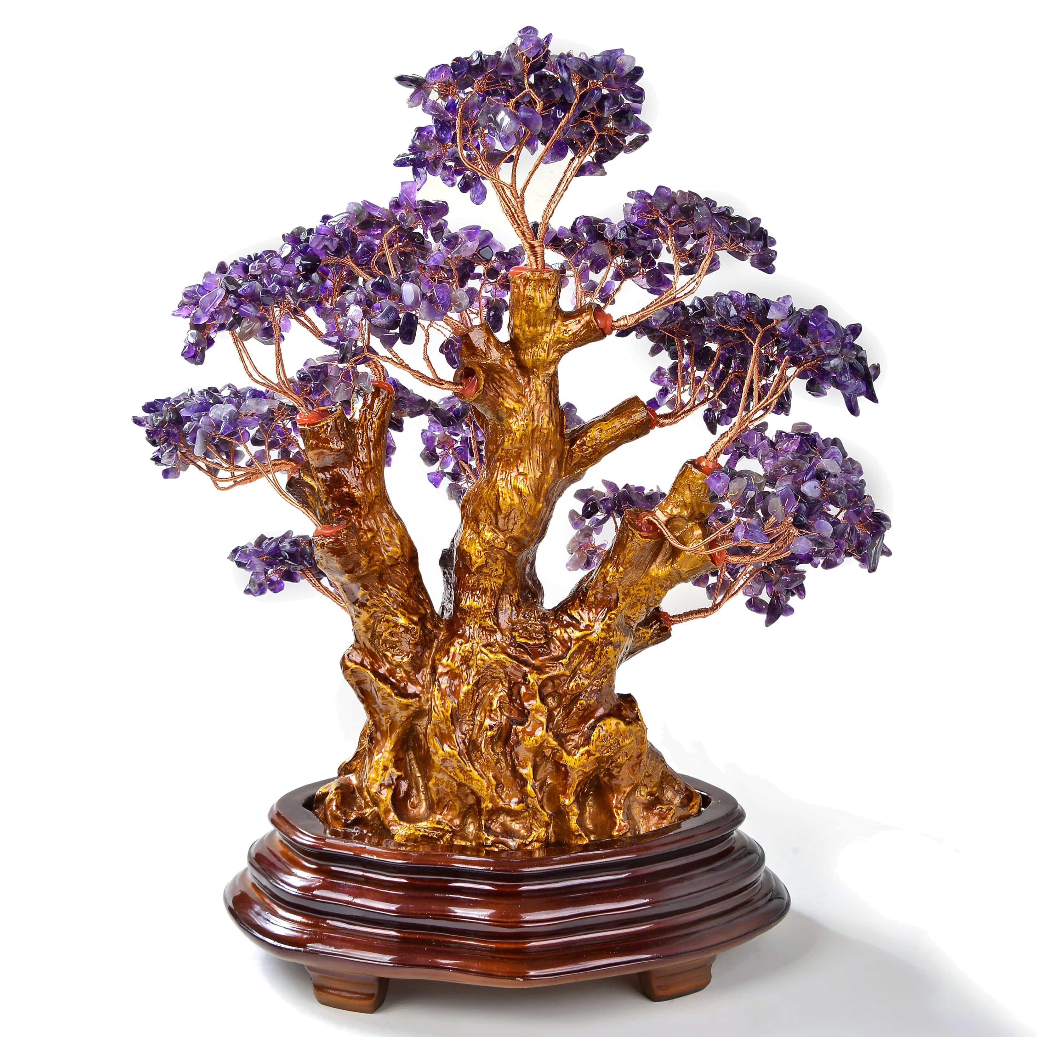 Kalifano Gemstone Trees Amethyst Tree of Life Centerpiece with over 2,000 Natural Gemstones K9800-AM