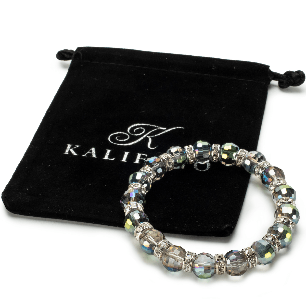 Kalifano Gorgeous Glass Jewelry BLUE-BGG-RG - Gorgeous Glass - Rose Green Crystal BLUE-BGG-RG
