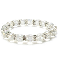 Crystal Aurore Boreale Gorgeous Glass Bracelet with Cubic Zirconia Crystals Main Image