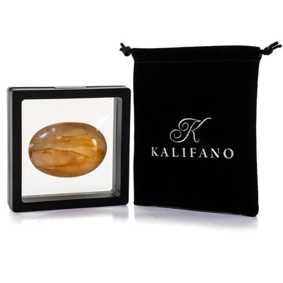 KALIFANO Healer's Quartz Palm Stone PS60-HQ