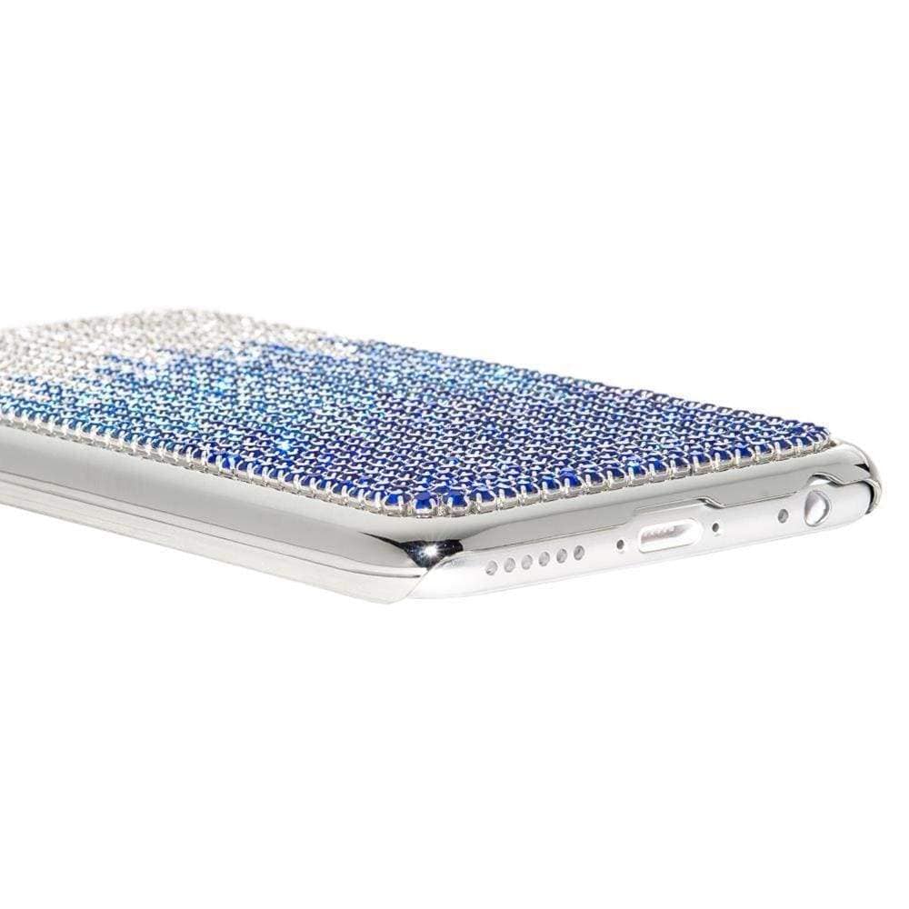 Kalifano iPhone SPC6-006C-CLSS - iPhone 6 Case with Wavy Design Crystal/Light Sapphire/Sapphire Crystal SPC6-006C-CLSS