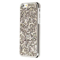 SPC6-024-ABGJ - iPhone 6 Phone Case - Digital Camouflage - Aurora Boreale, Black Diamond, and Jet Crystals Main Image