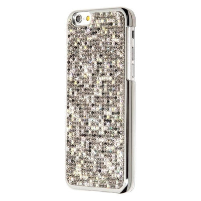 Kalifano iPhone SPC6-024-ABGJ - iPhone 6 Phone Case - Digital Camouflage - Aurora Boreale, Black Diamond, and Jet Crystals SPC6-024-ABGJ