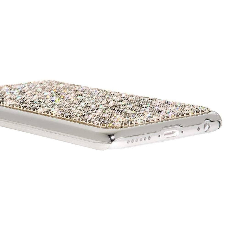 Kalifano iPhone SPC6-024-ABGJ - iPhone 6 Phone Case - Digital Camouflage - Aurora Boreale, Black Diamond, and Jet Crystals SPC6-024-ABGJ