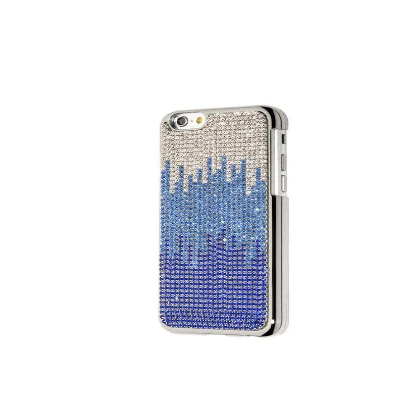 Kalifano iPhone SPC6P-006C-CLSS - iPhone 6 Plus Case with Wavy Design Crystal/Light Sapphire/Sapphire Crystal SPC6P-006C-CLSS