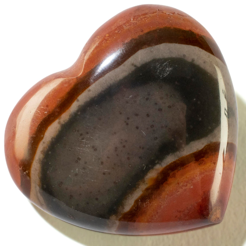KALIFANO Jasper Polychrome Jasper Gemstone Heart Carving 2" GH40-PL