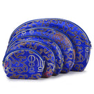 Blue Silk Pouch - 5 piece set