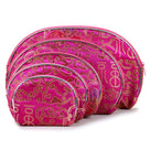 Pink Silk Pouch - 5 piece set