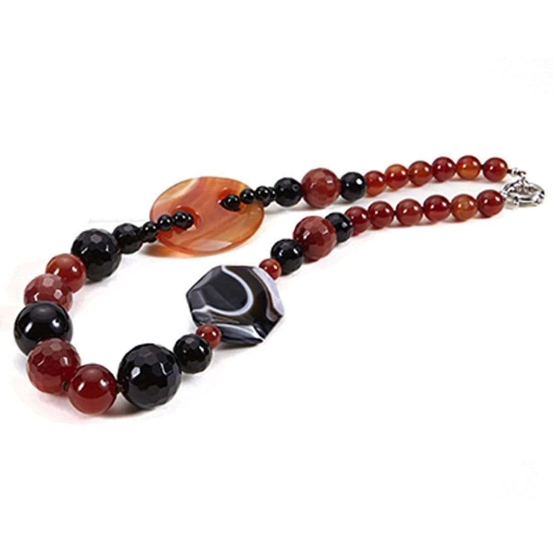 Kalifano Jewelry RED-NGP - Red Tag: Natural Gemstones & Genuine Pearls Necklaces RED-NGP