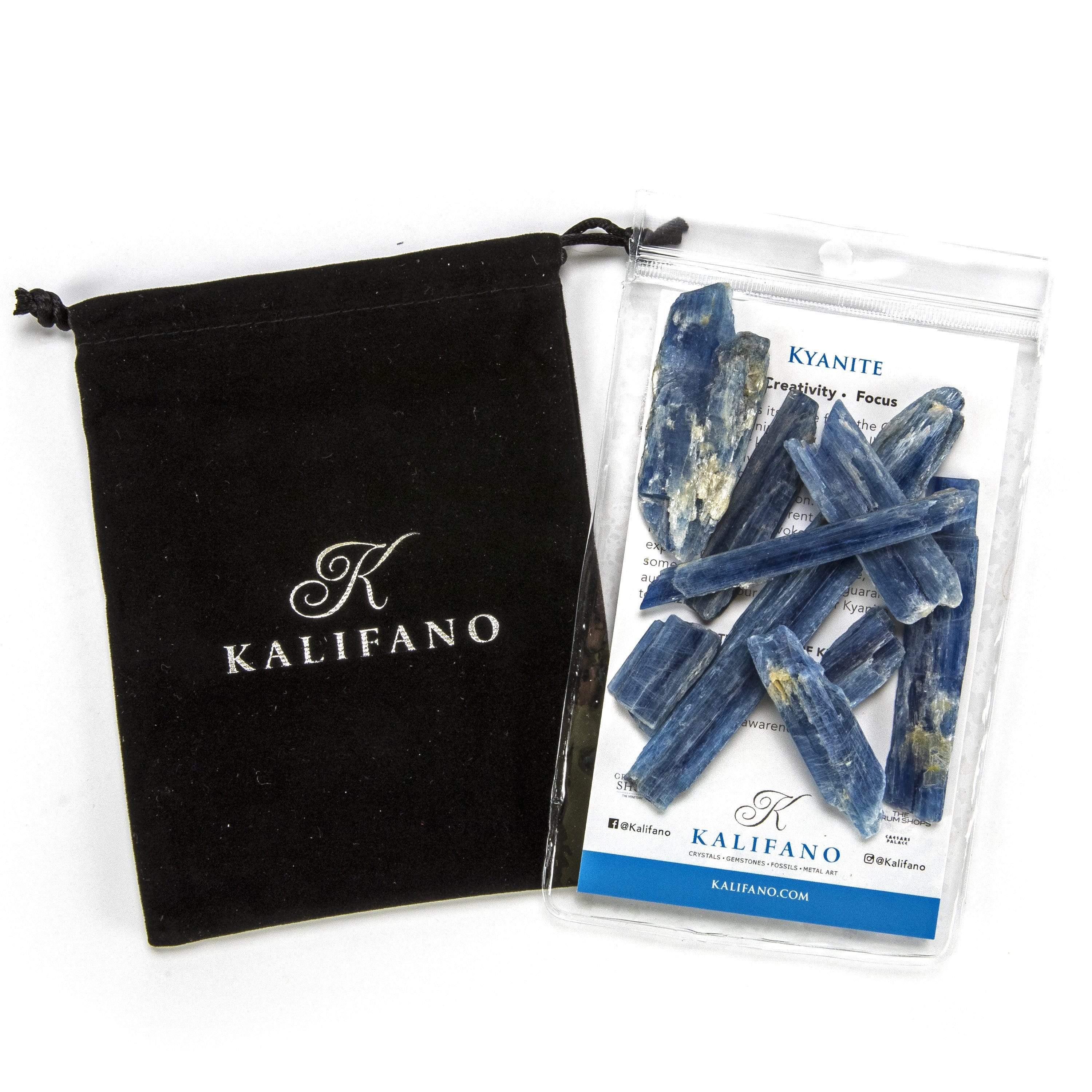 Kalifano Kyanite Natural Blue Kyanite Blade Bundle from Brazil KYNT20