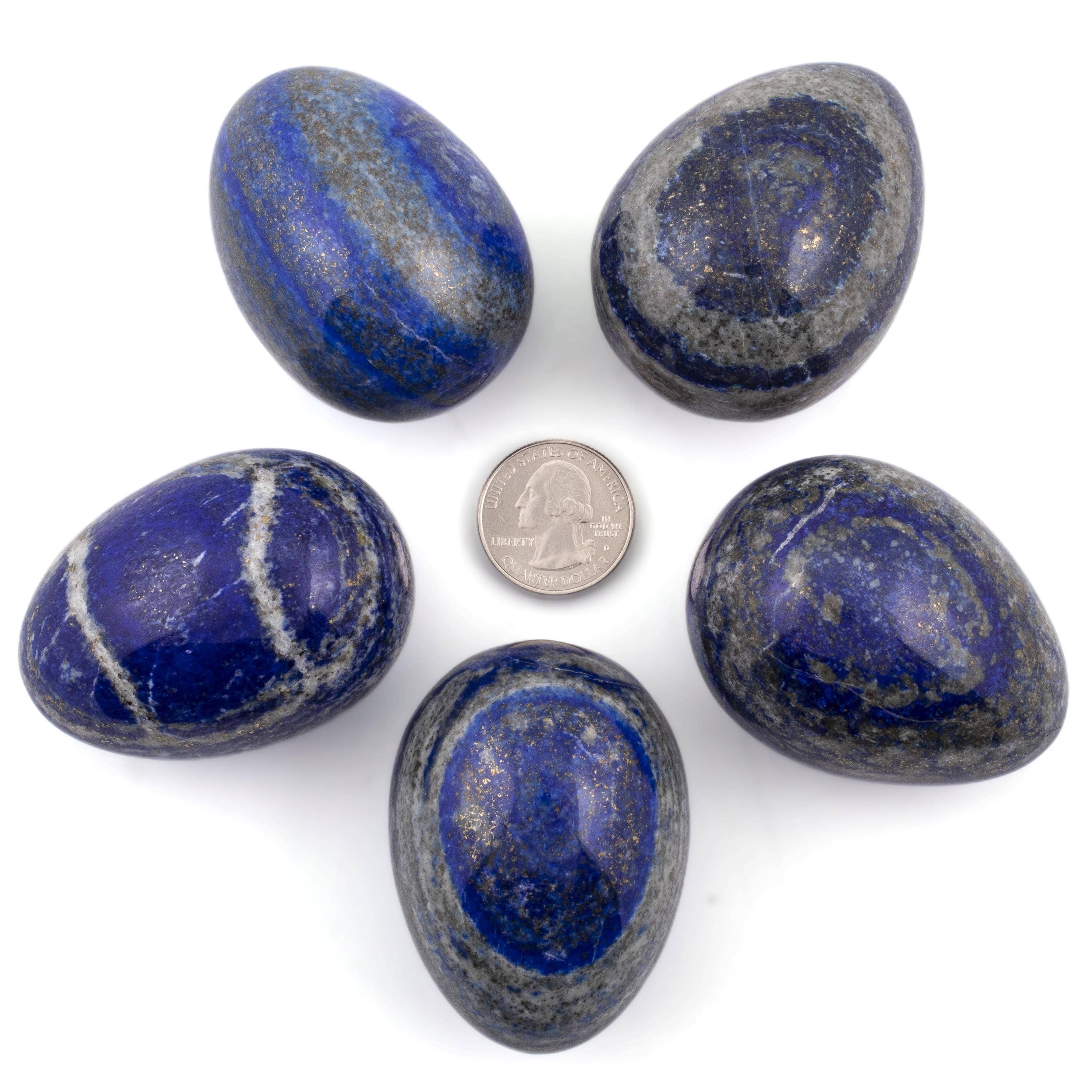 Kalifano Lapis Lapis Lazuli Egg Carving 1.75 in. / 175 grams LPE200