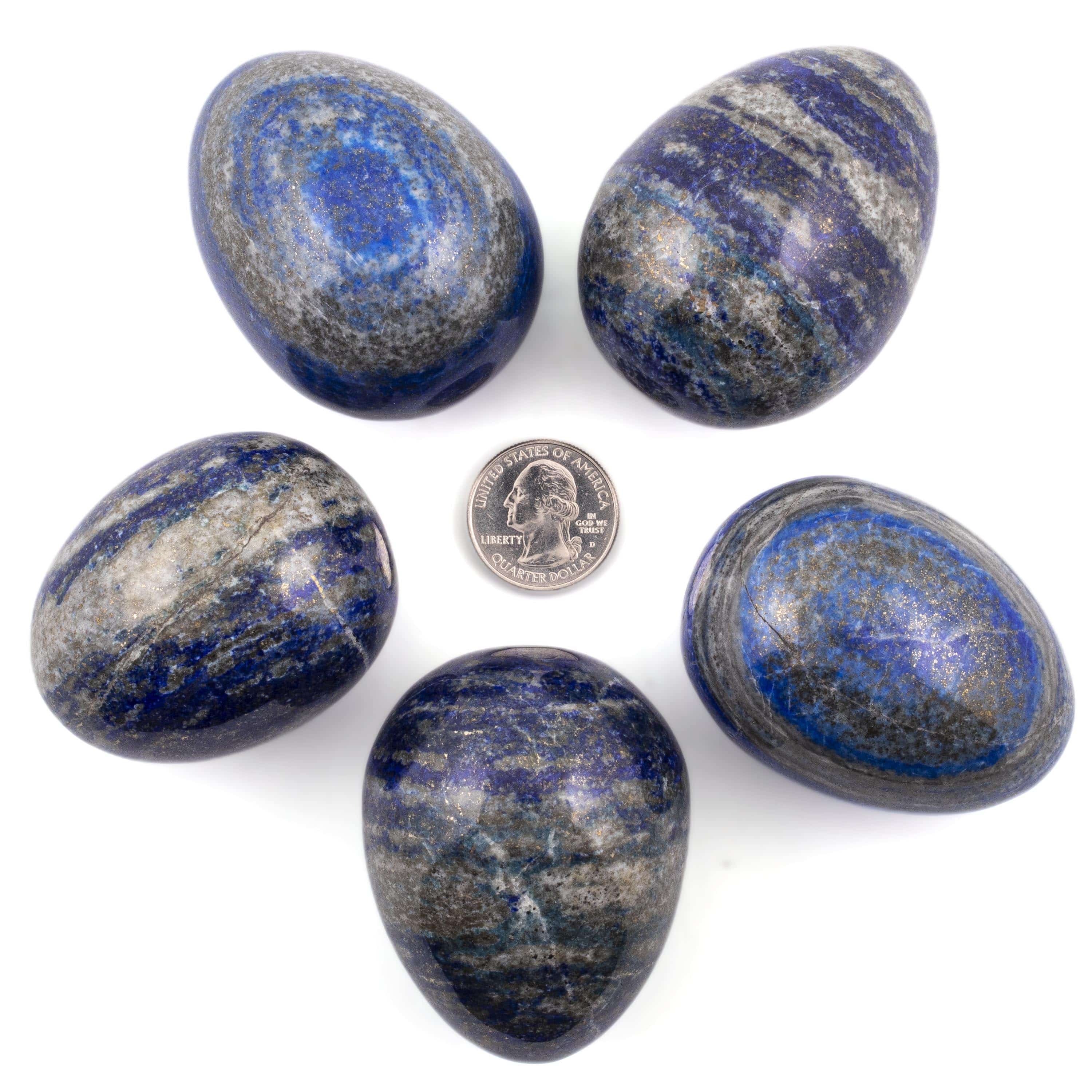 Kalifano Lapis Lapis Lazuli Egg Carving 2.5 in. / 225 grams LPE260