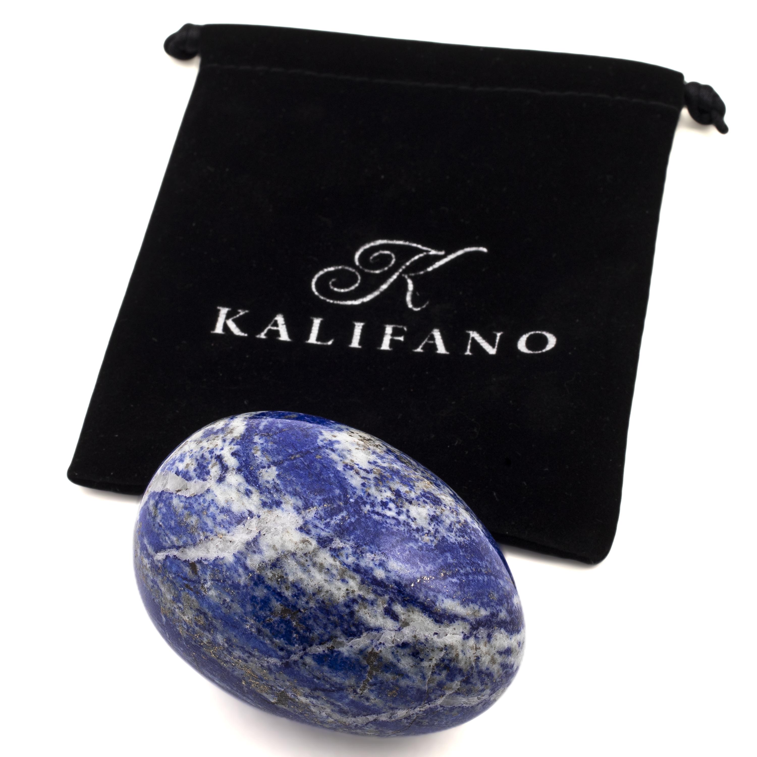 Kalifano Lapis Lapis Lazuli Egg Carving 2.5 in. / 275 grams LPE320