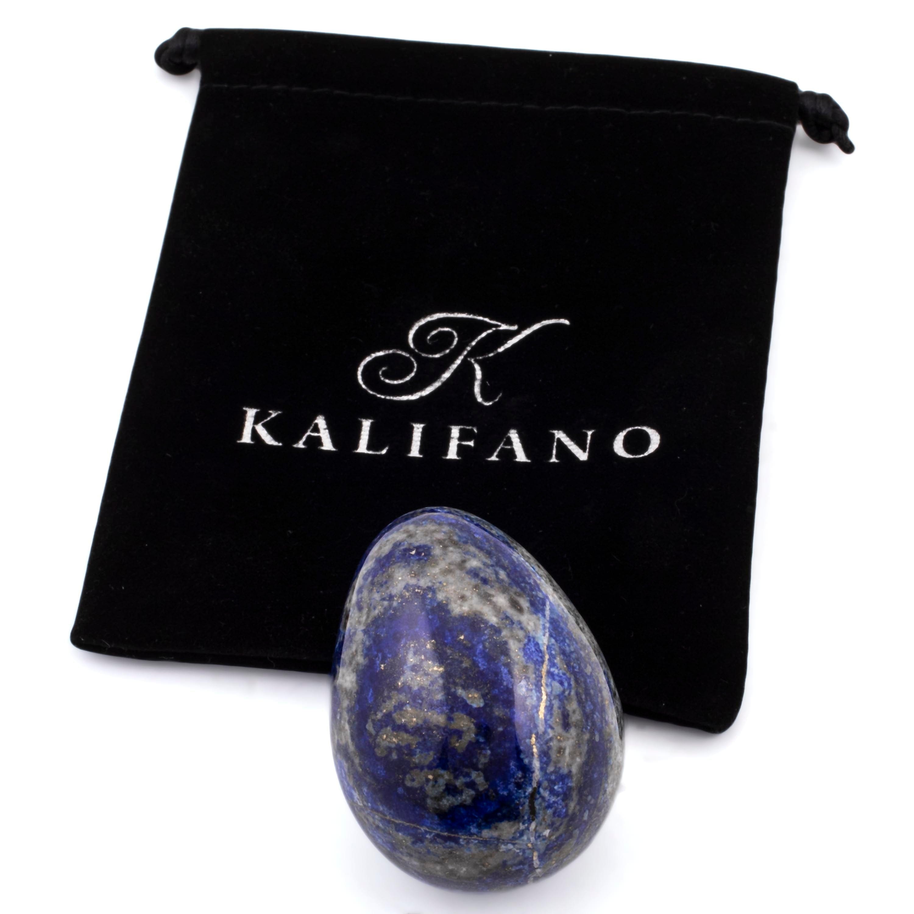 Kalifano Lapis Lapis Lazuli Egg Carving 2 in. / 125 grams LPE160