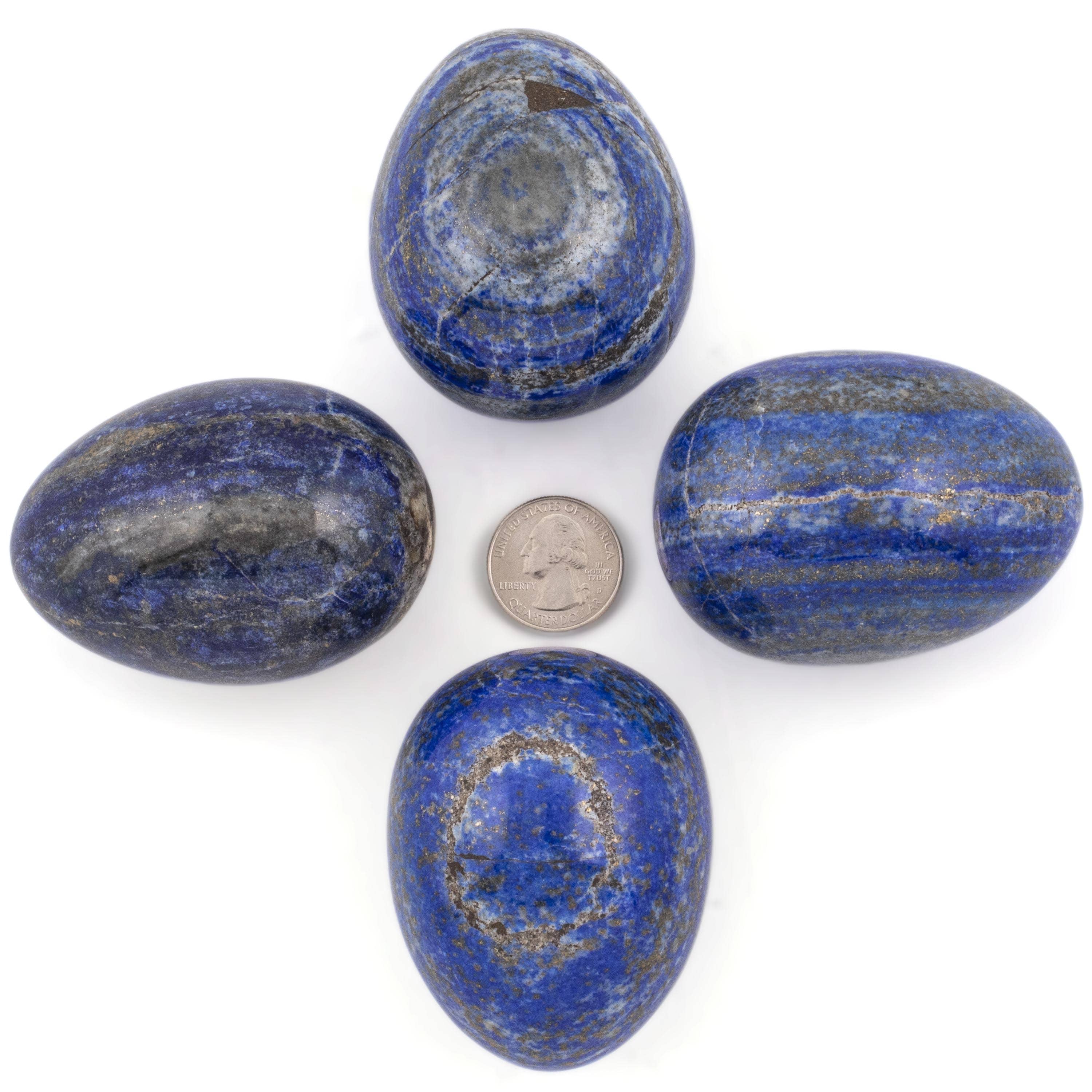 Kalifano Lapis Lapis Lazuli Egg Carving 3 in. / 325 grams LPE360