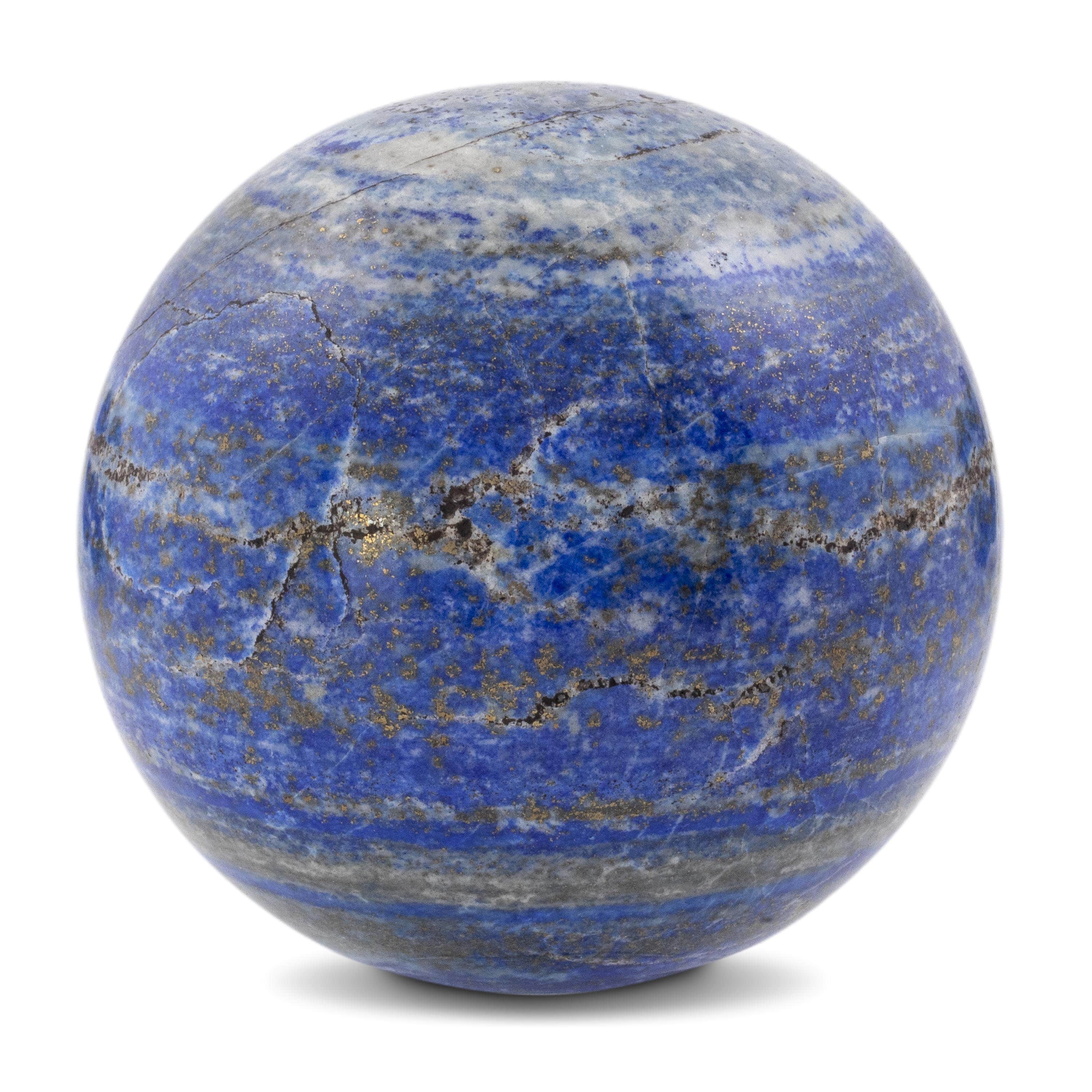 Kalifano Lapis Lapis Lazuli Sphere Carving 3 in. / 650 grams LPS800