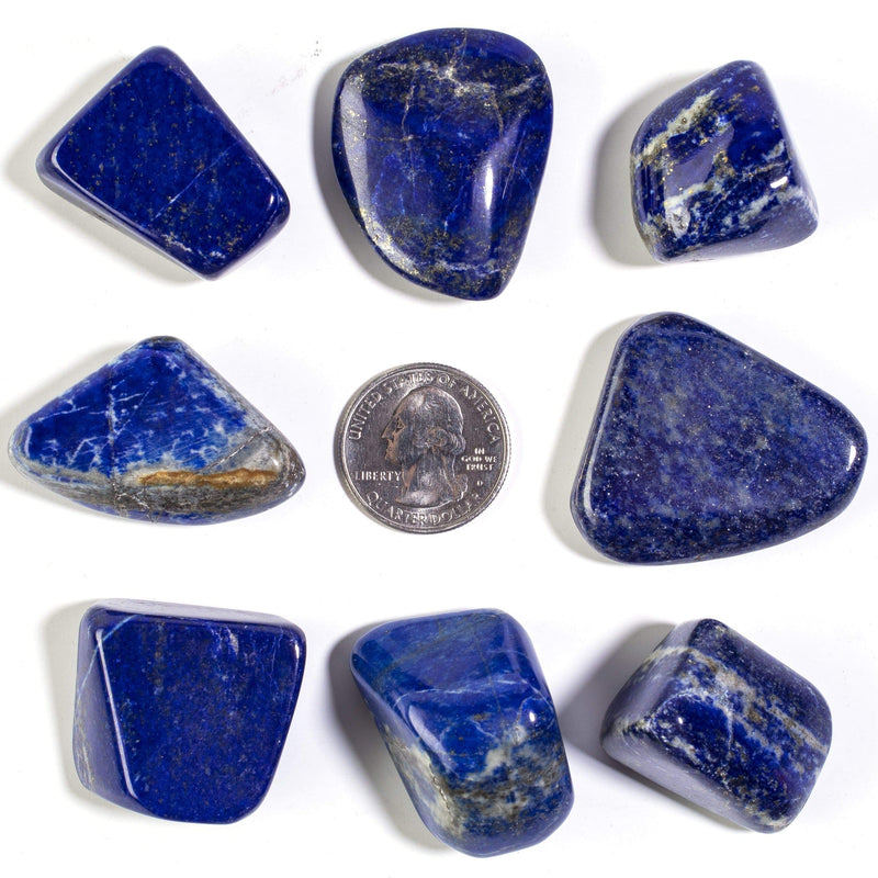 Kalifano Lapis Natural Lapis Lazuli Tumbled Stone Pack LPS40