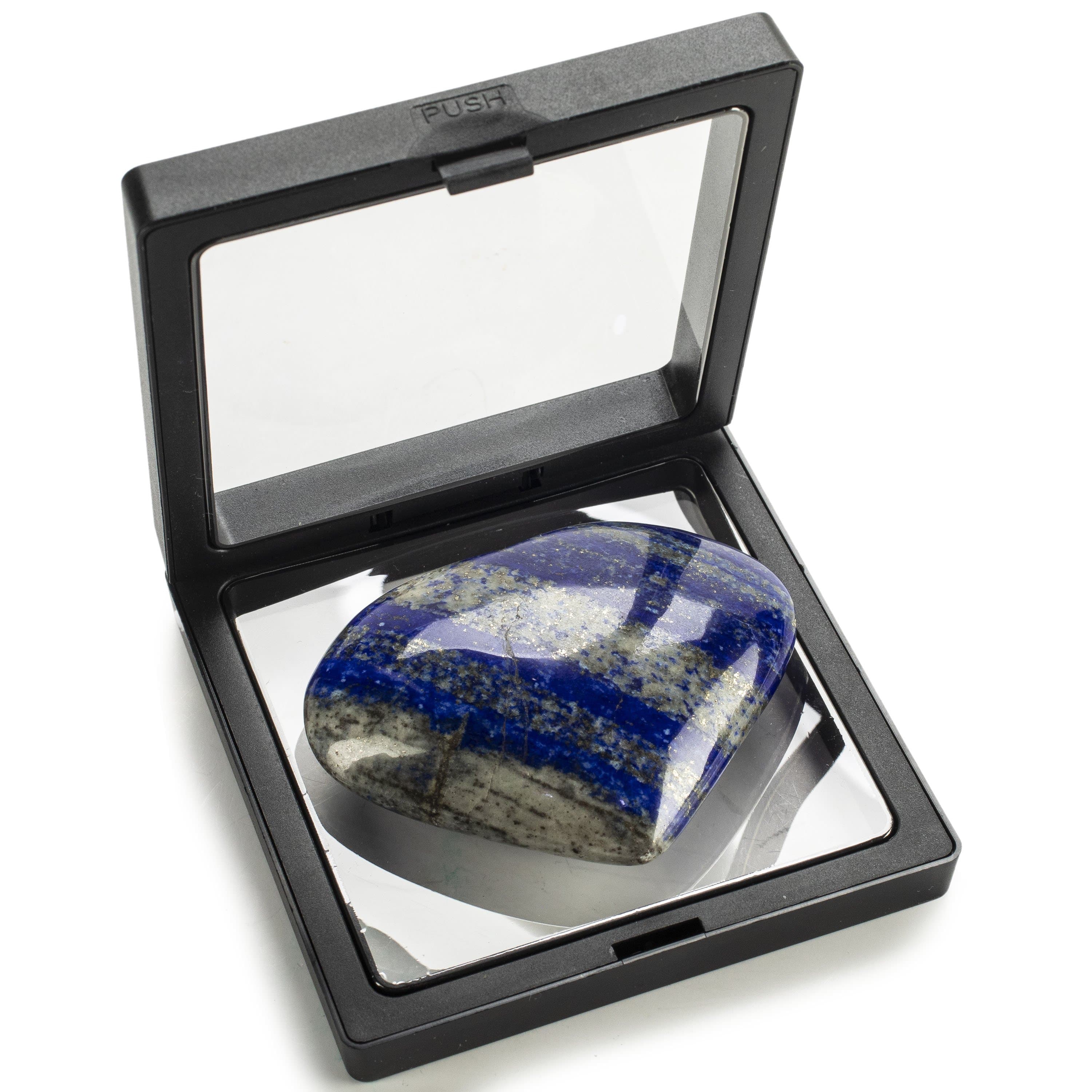 Kalifano Lapis Rare Natural Blue Lapis Lazuli Polished Heart Carving from Afghanistan - 100 g LPS250.001