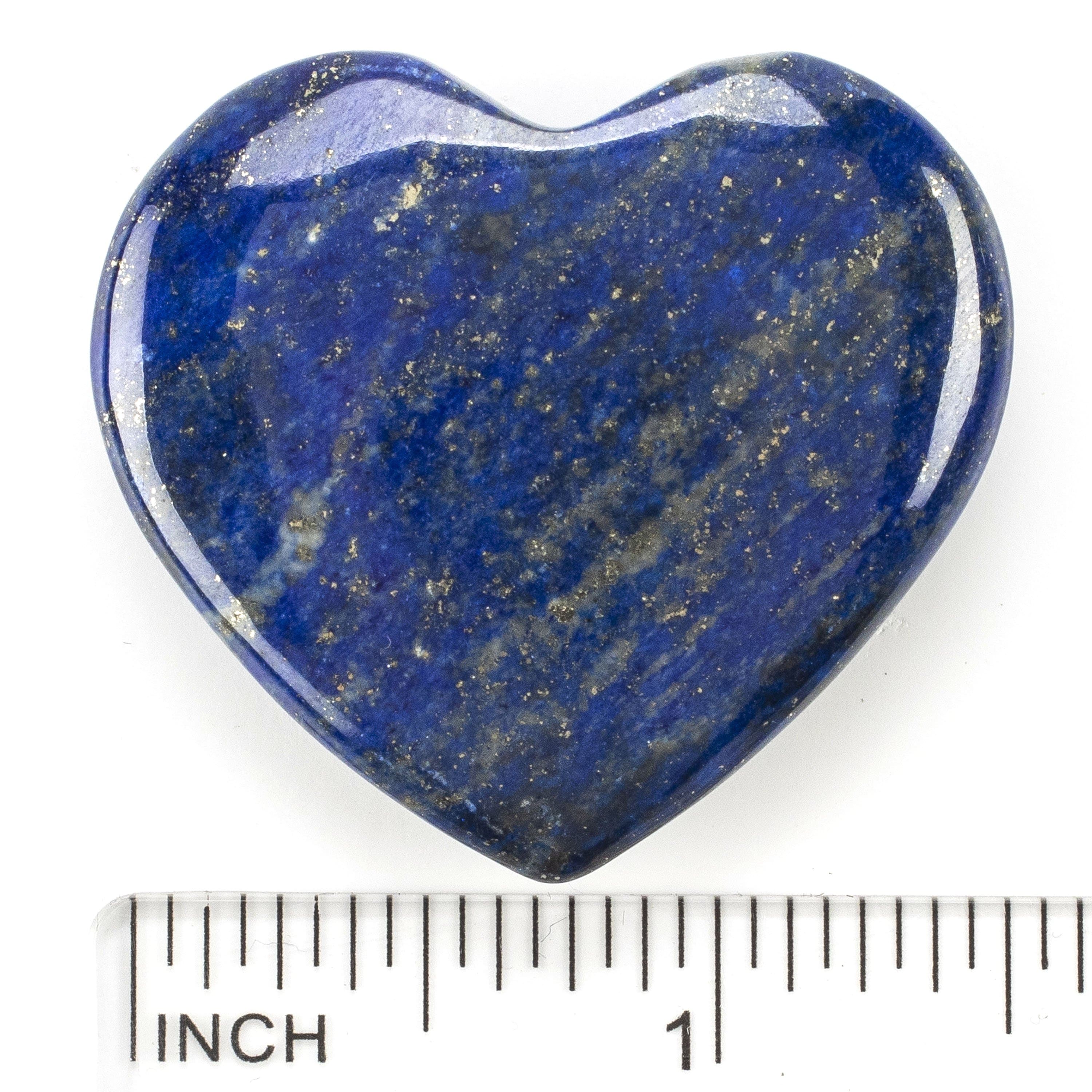 Kalifano Lapis Rare Natural Blue Lapis Lazuli Polished Heart Carving from Afghanistan - 22 g LPS80.001