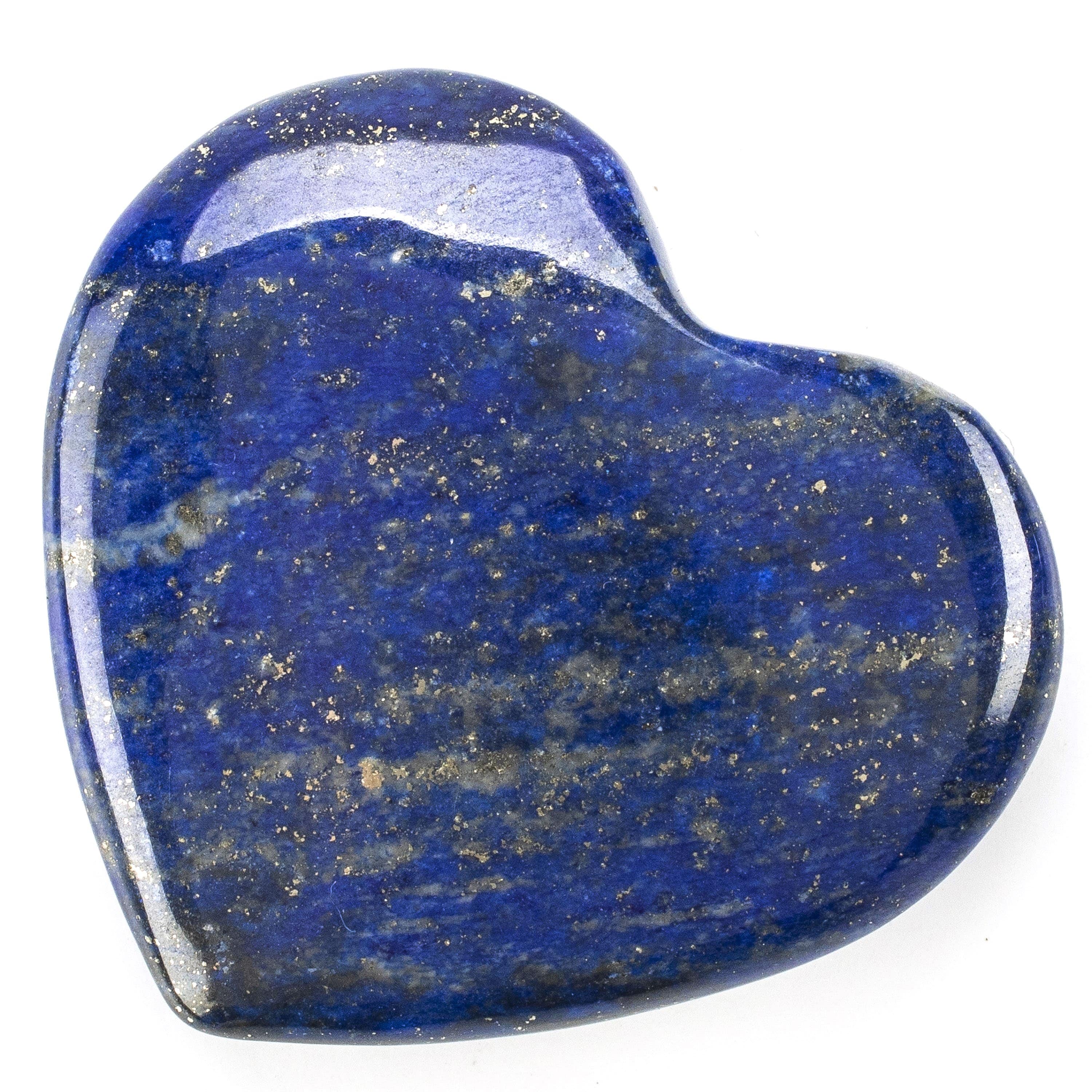 Kalifano Lapis Rare Natural Blue Lapis Lazuli Polished Heart Carving from Afghanistan - 22 g LPS80.001