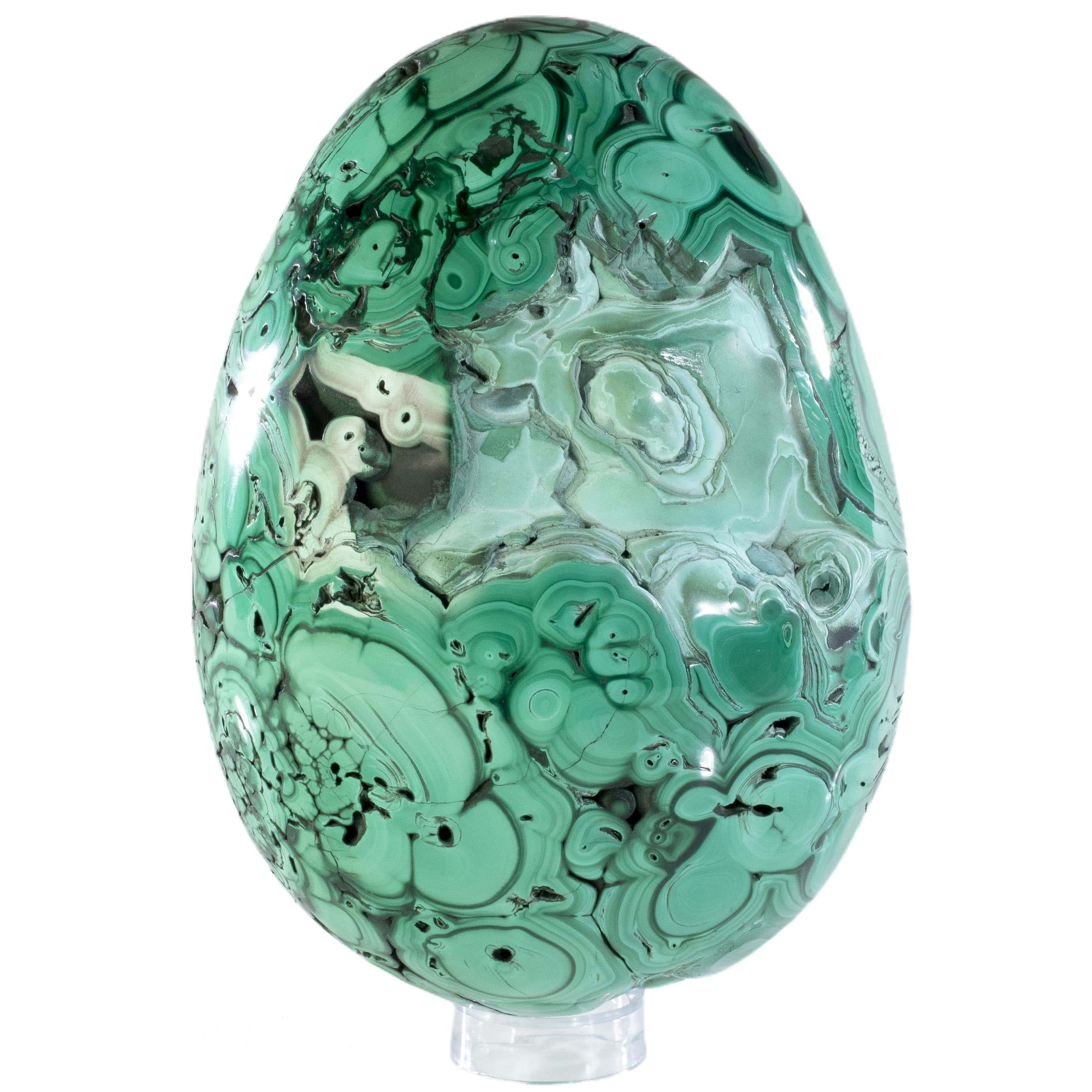 Kalifano Malachite Malachite Egg Carving 6" / 10,080g EGG23600-MA.001