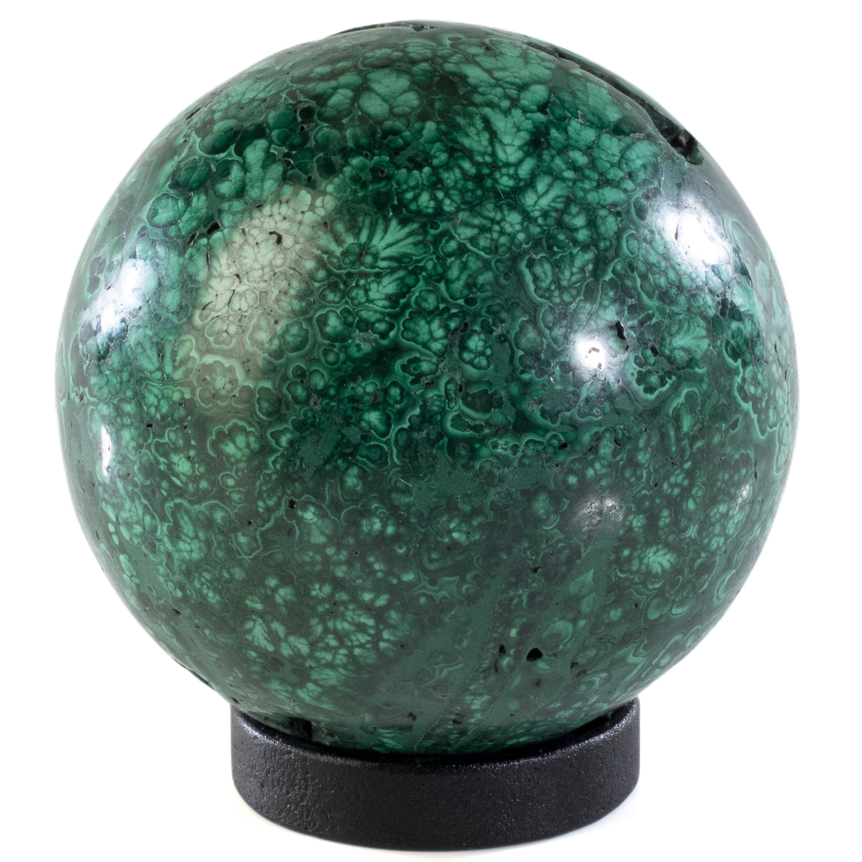 Kalifano Malachite Malachite Sphere Carving 3.5" / 1,130g SP2800-MA.001