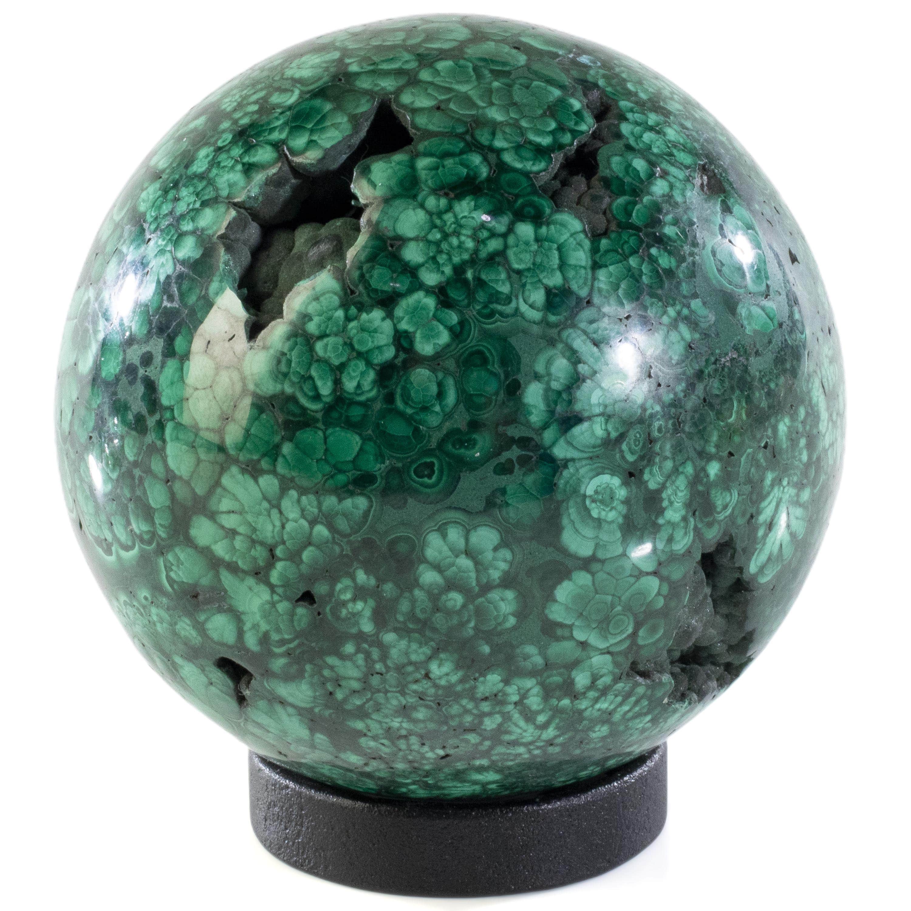 Kalifano Malachite Malachite Sphere Carving 3.5" / 1,240g SP3000-MA.001