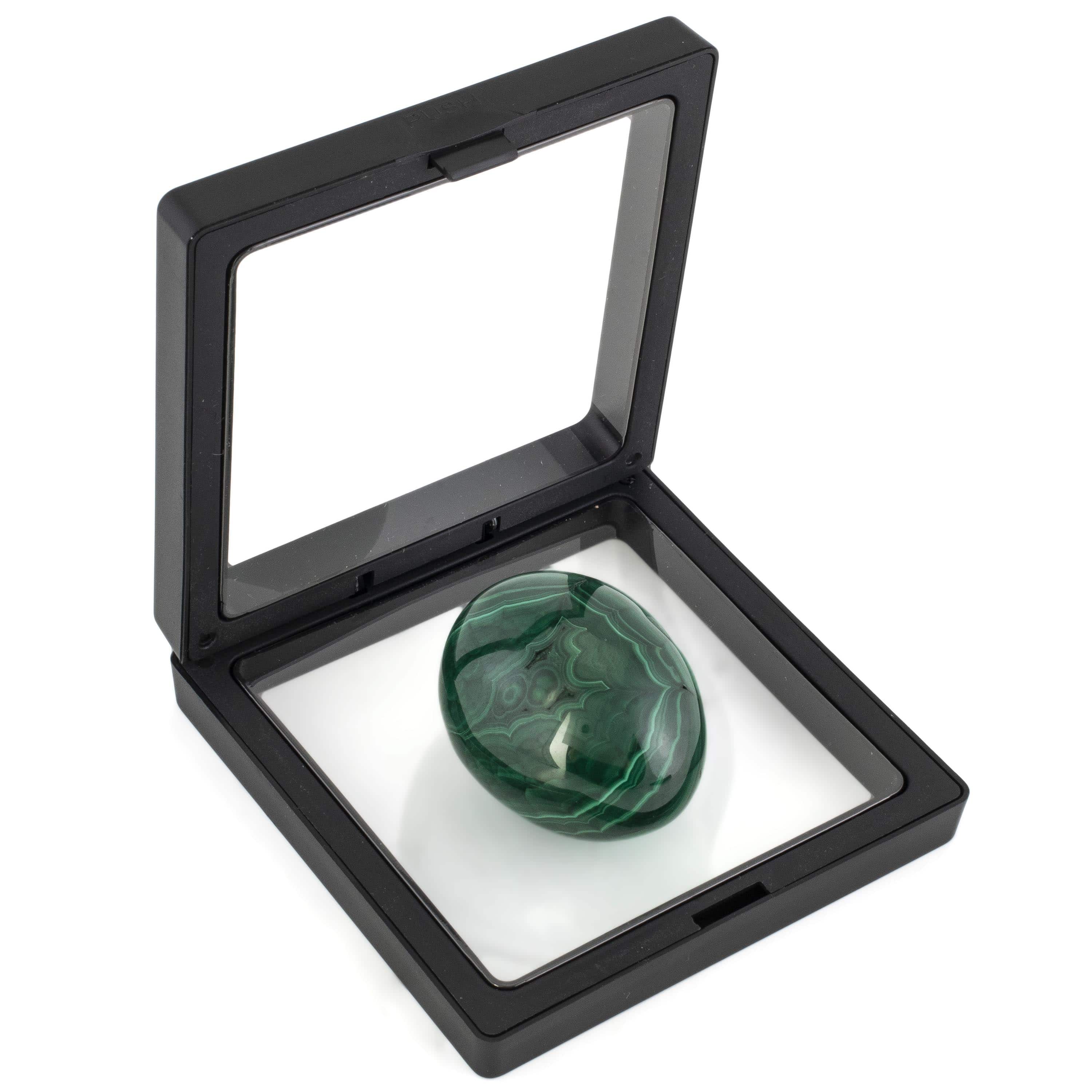 Kalifano Malachite Natural Malachite Egg Carving From Congo - 2" / 125g MAE300