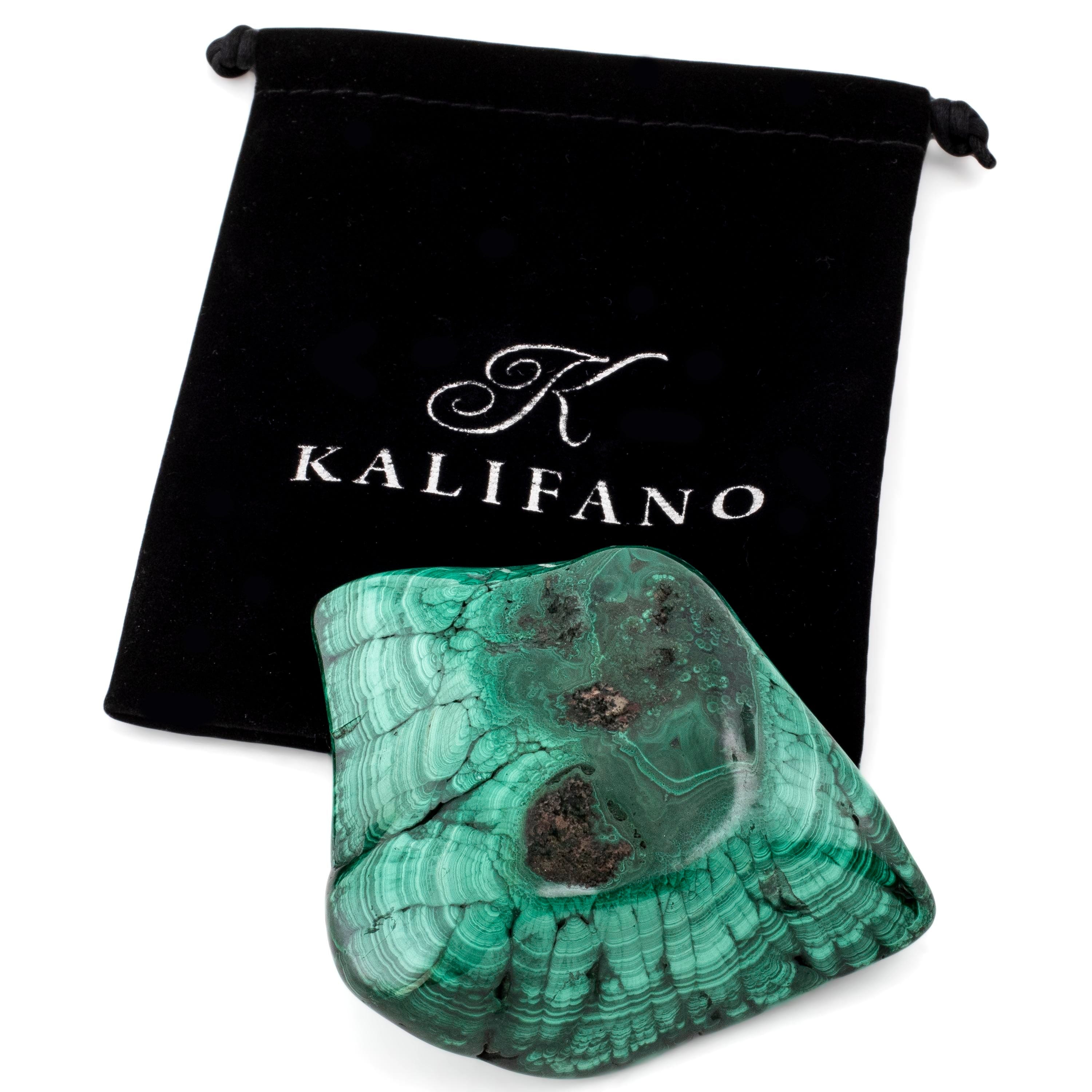 Kalifano Malachite Natural Malachite Freeform From Congo - 3.5" / 275g MA320