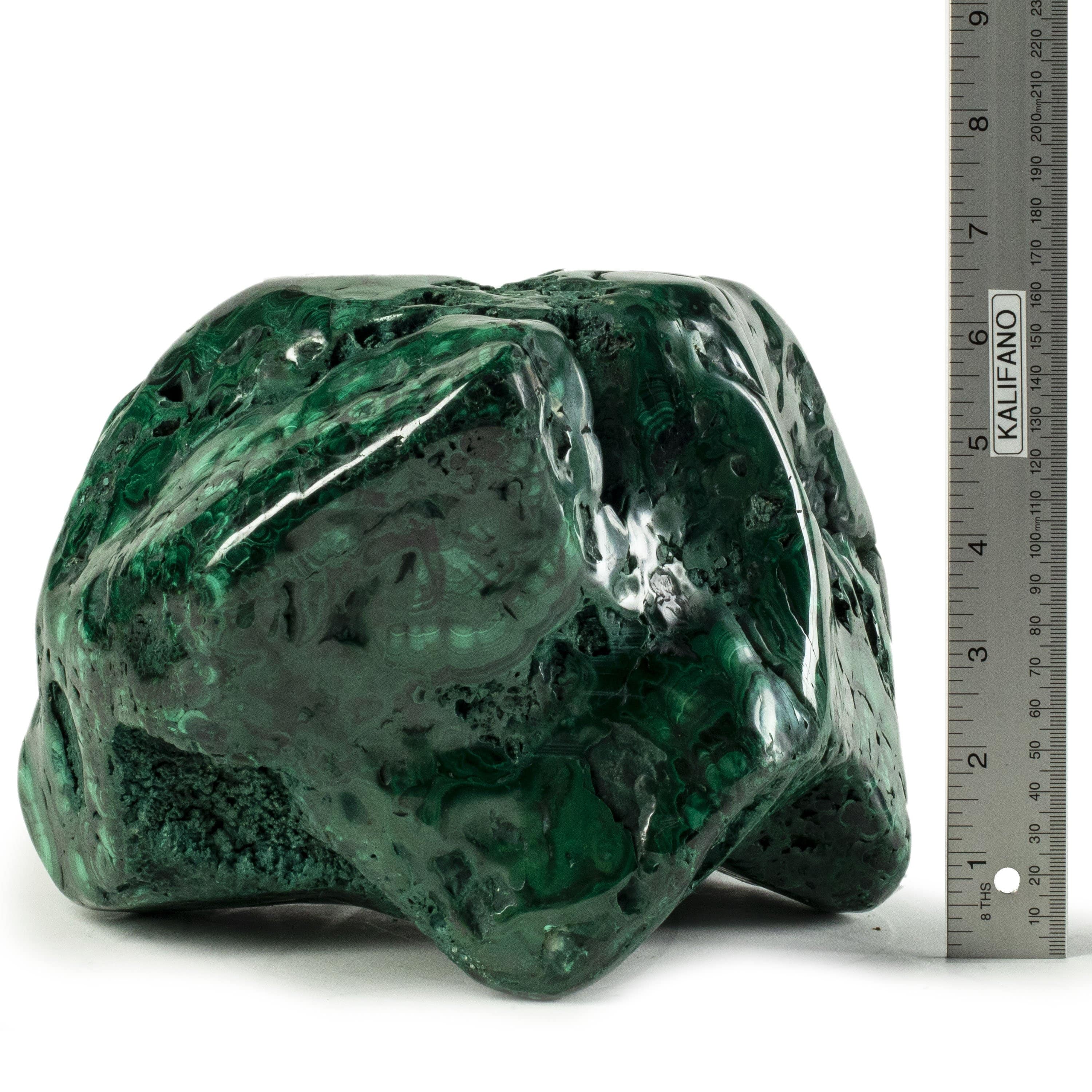 Kalifano Malachite Rare Natural Green Malachite Polished Freeform Specimen from Congo - 13.3 kg / 29.2 lbs MA9000.002