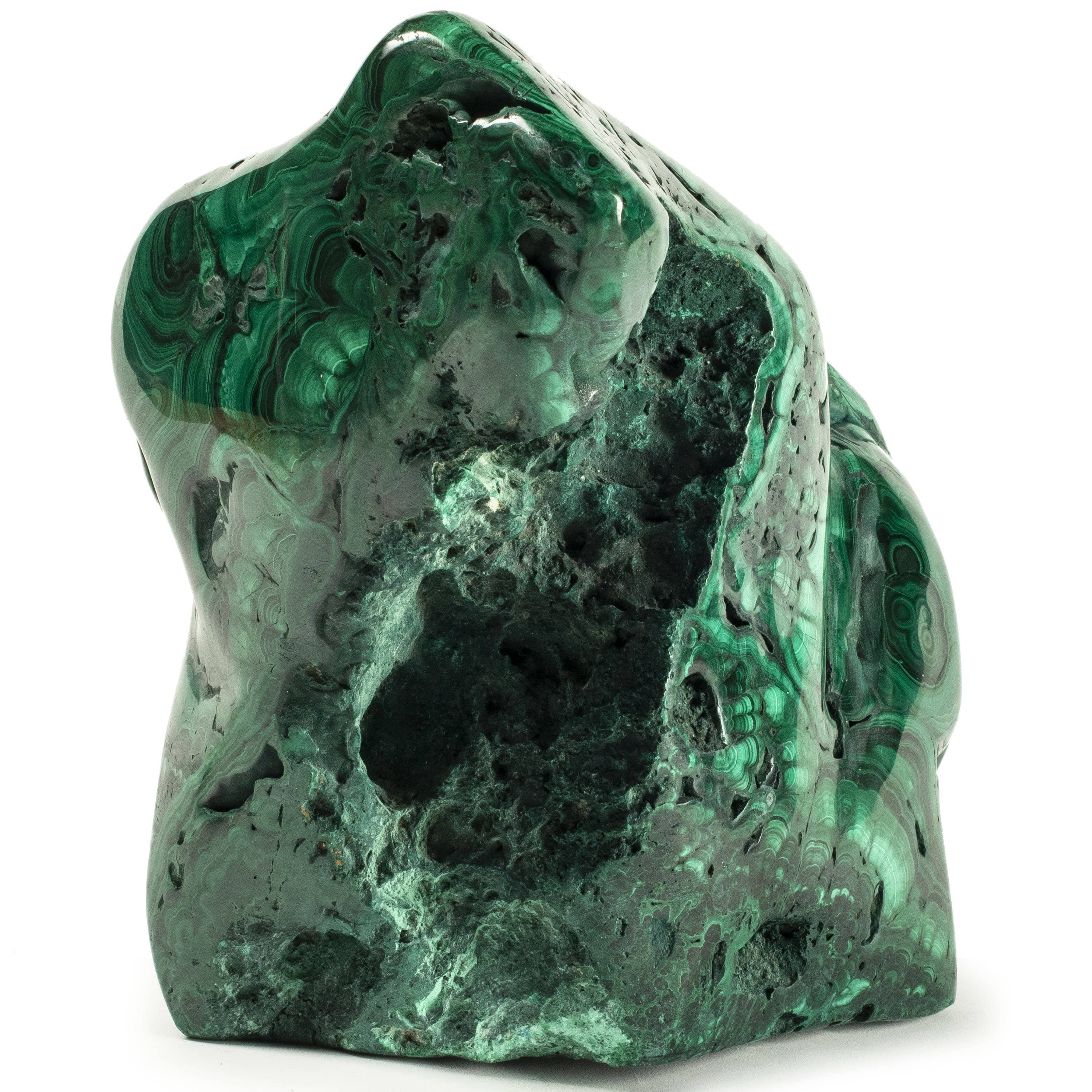 Kalifano Malachite Rare Natural Green Malachite Polished Freeform Specimen from Congo - 15.6 kg / 34.4 lbs MA9800.001