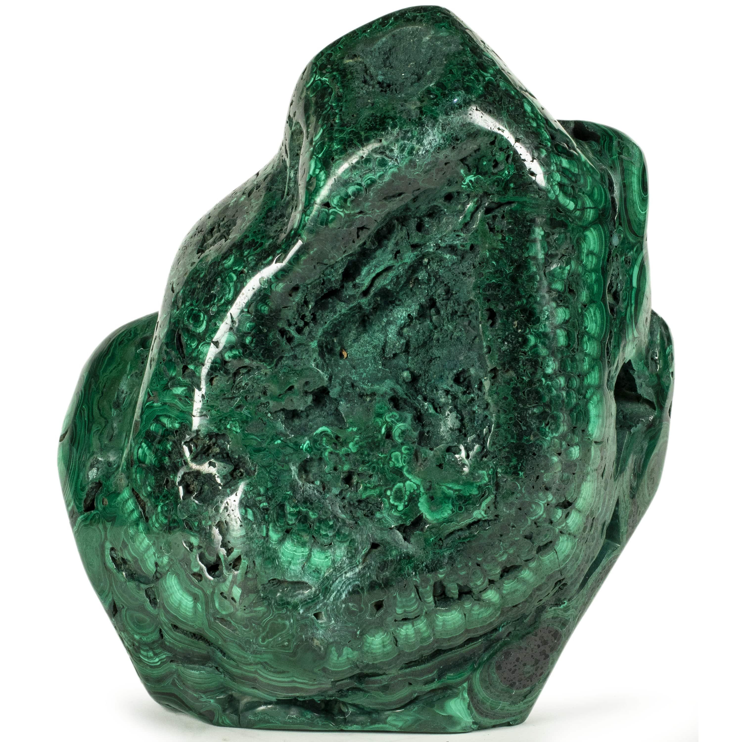 Kalifano Malachite Rare Natural Green Malachite Polished Freeform Specimen from Congo - 21.7 kg / 47.7 lbs MA13600.001