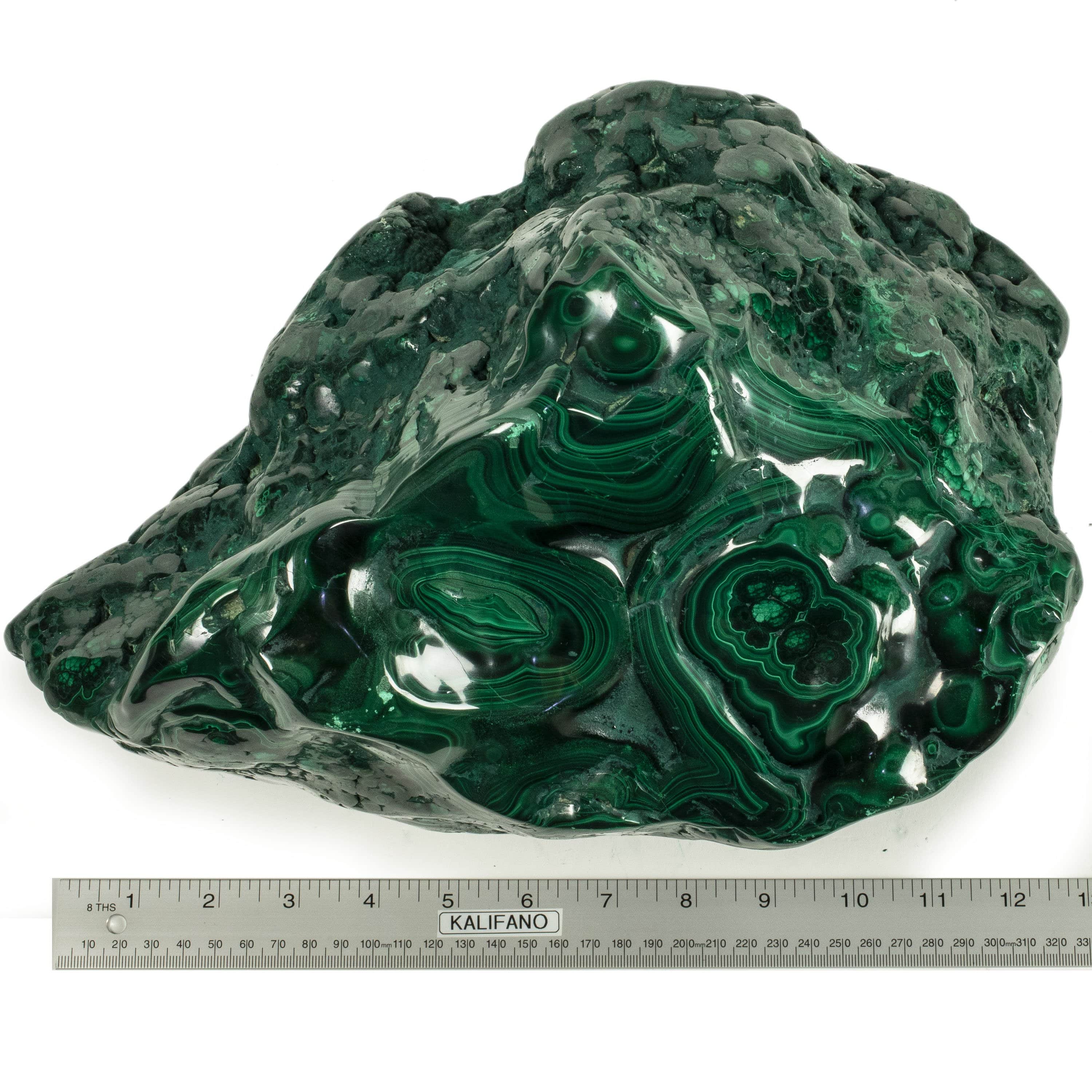 Kalifano Malachite Rare Natural Green Malachite Polished Freeform Specimen from Congo - 22.6 kg / 49.9 lbs MA14400.001