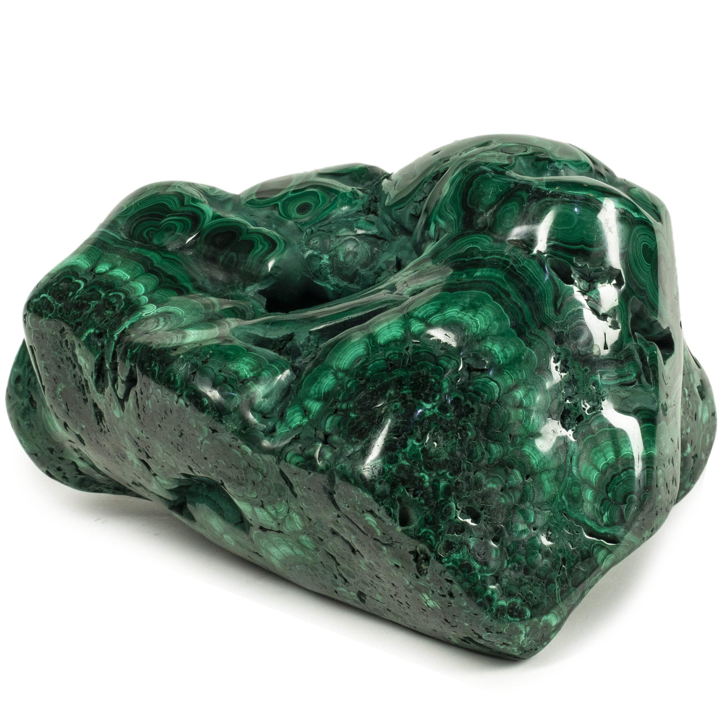 Kalifano Malachite Rare Natural Green Malachite Polished Freeform Specimen from Congo - 24.7 kg / 54.5 lbs MA15400.001