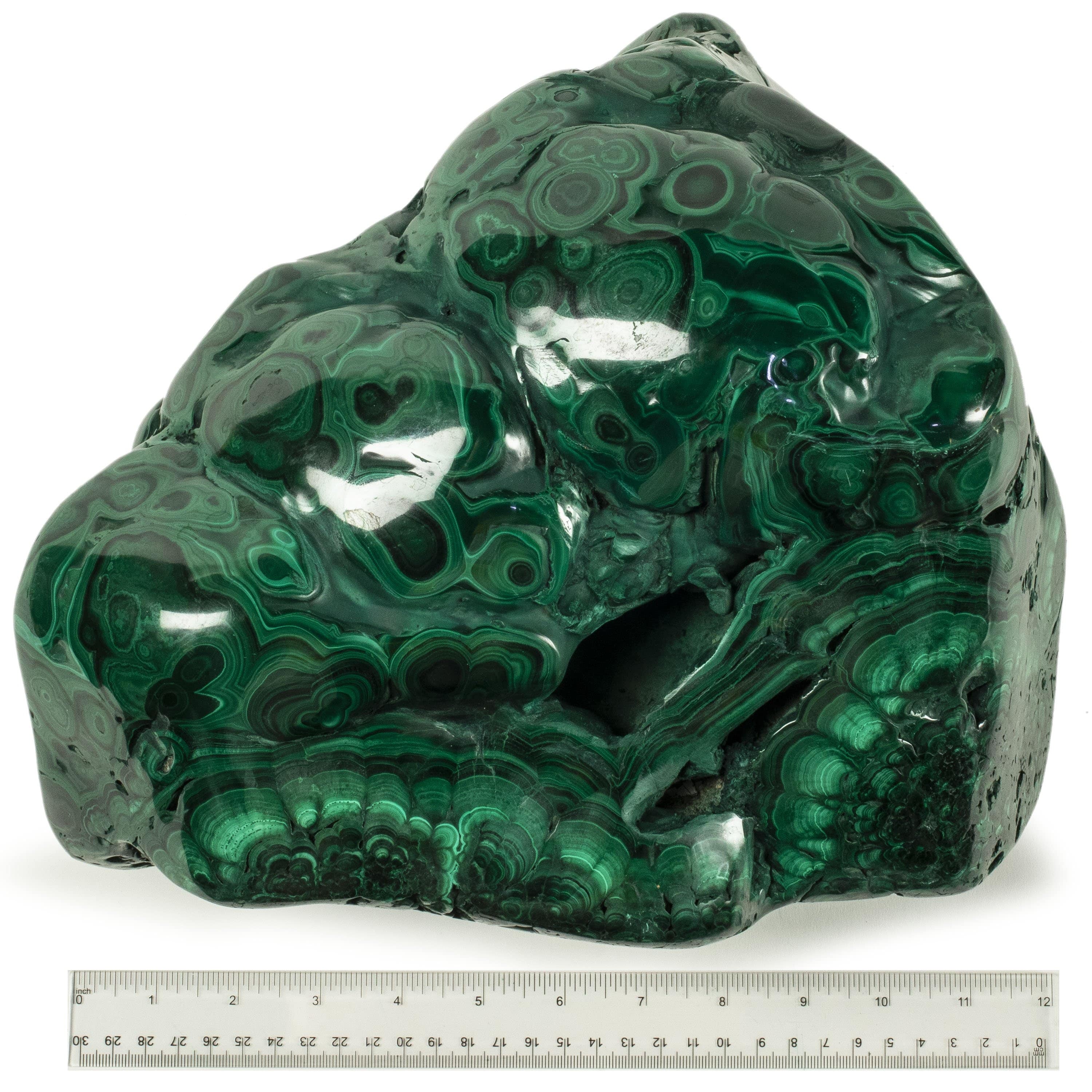 Kalifano Malachite Rare Natural Green Malachite Polished Freeform Specimen from Congo - 24.7 kg / 54.5 lbs MA15400.001