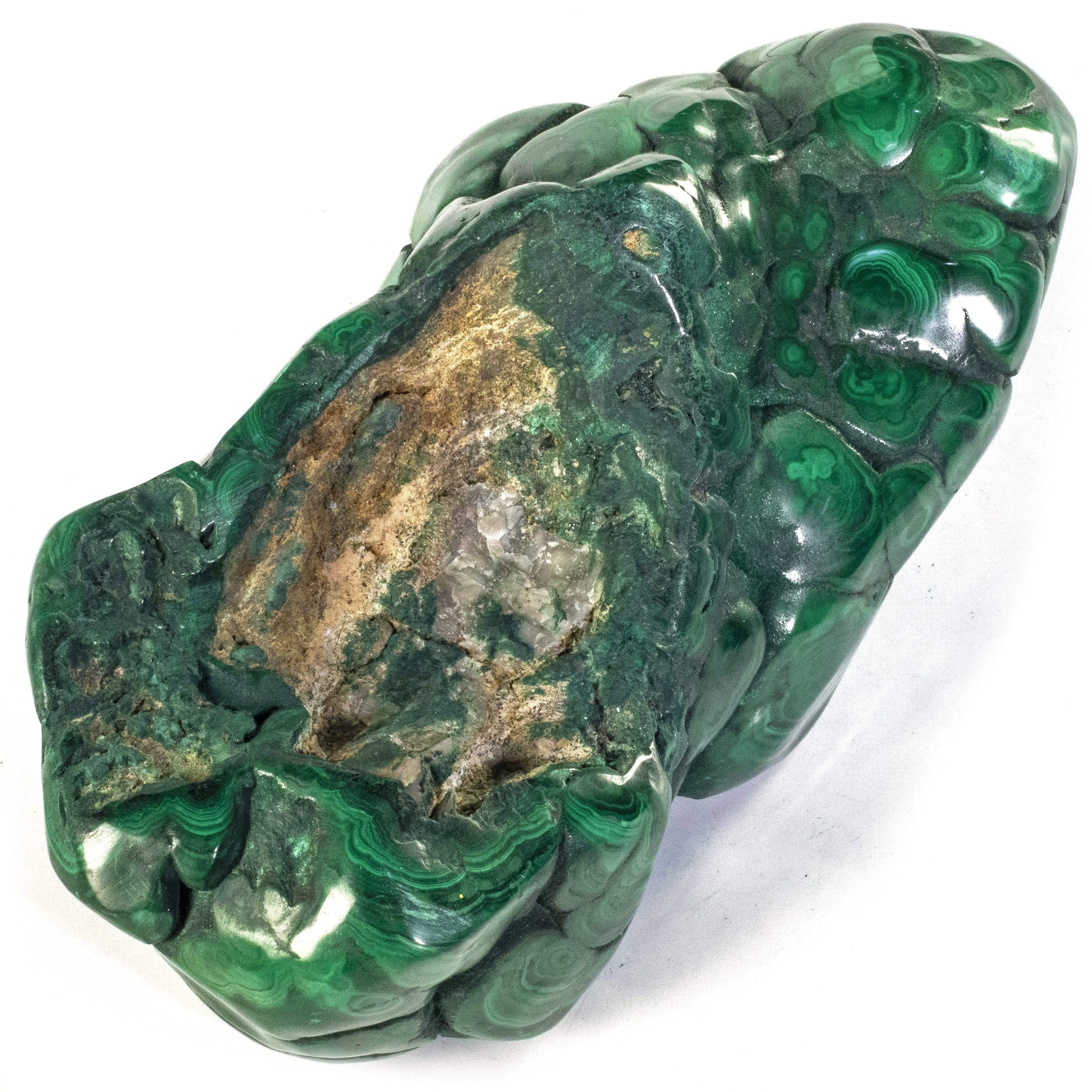 Kalifano Malachite Rare Natural Green Malachite Polished Freeform Specimen from Congo - 3.1 kg / 6.8 lbs MA2000.004