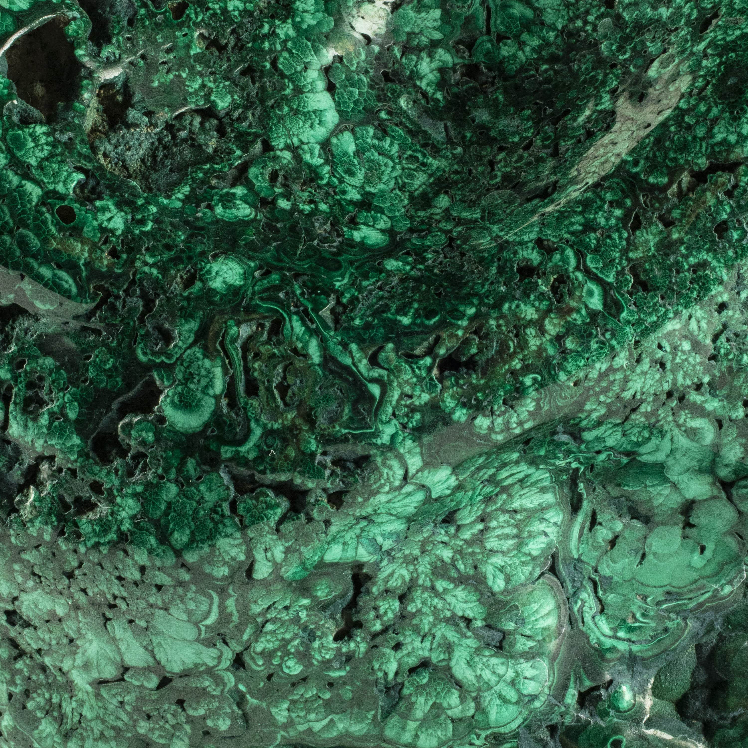 Kalifano Malachite Rare Natural Green Malachite Polished Freeform Specimen from Congo - 4.1 kg / 9 lbs MA3000.001
