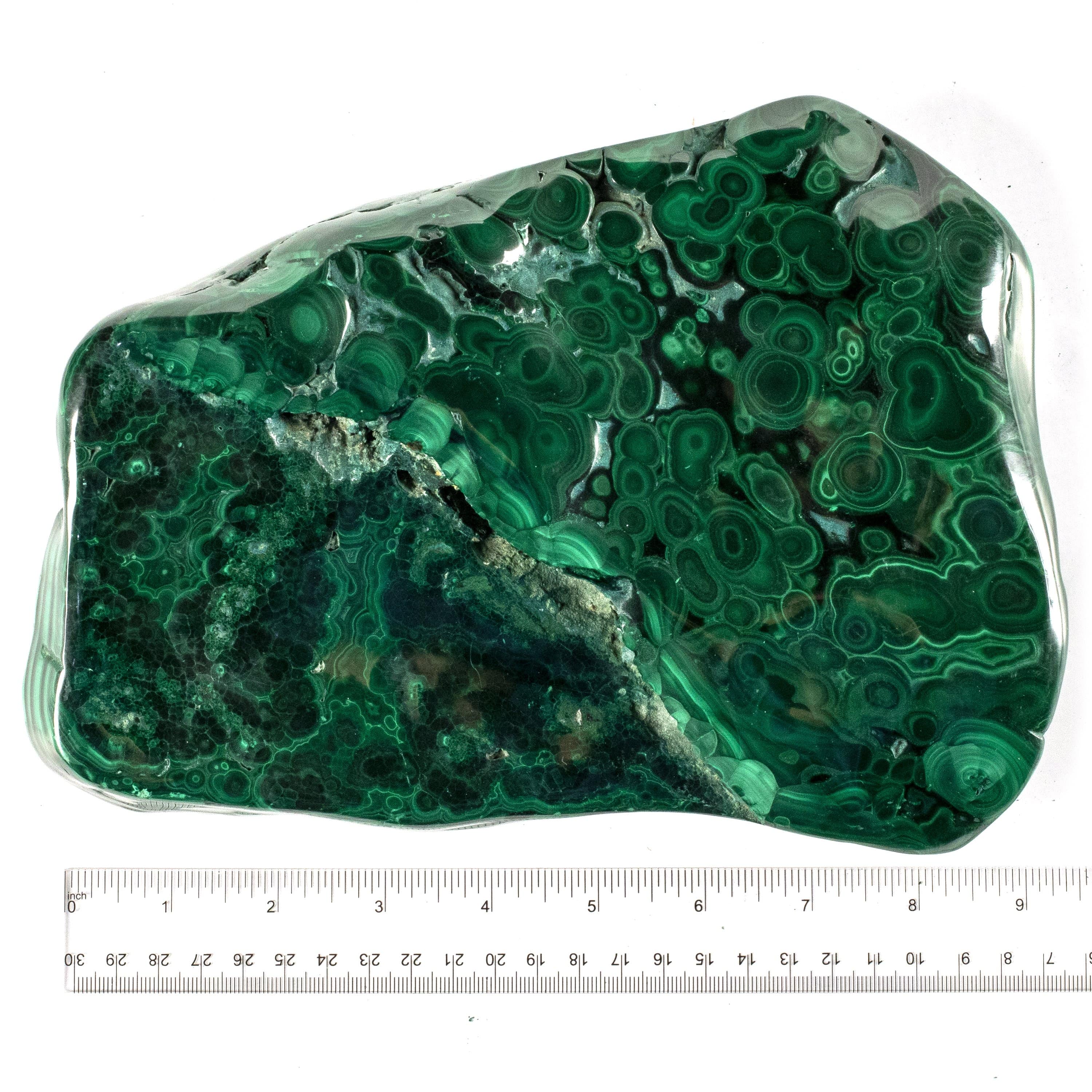 Kalifano Malachite Rare Natural Green Malachite Polished Freeform Specimen from Congo - 4.6 kg / 10.2 lbs MA2900.004