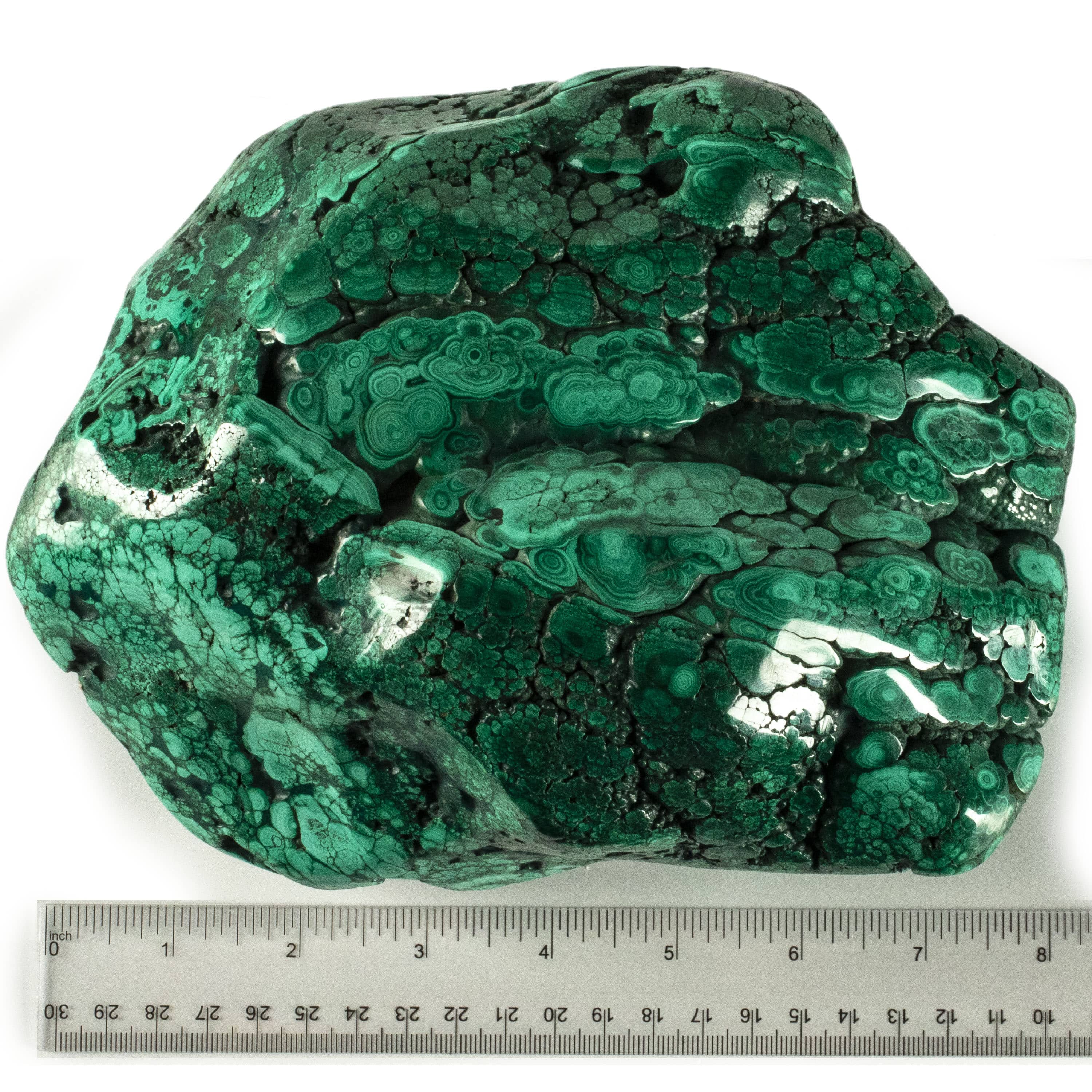 Kalifano Malachite Rare Natural Green Malachite Polished Freeform Specimen from Congo - 4.7 kg / 10.4 lbs MA3300.002
