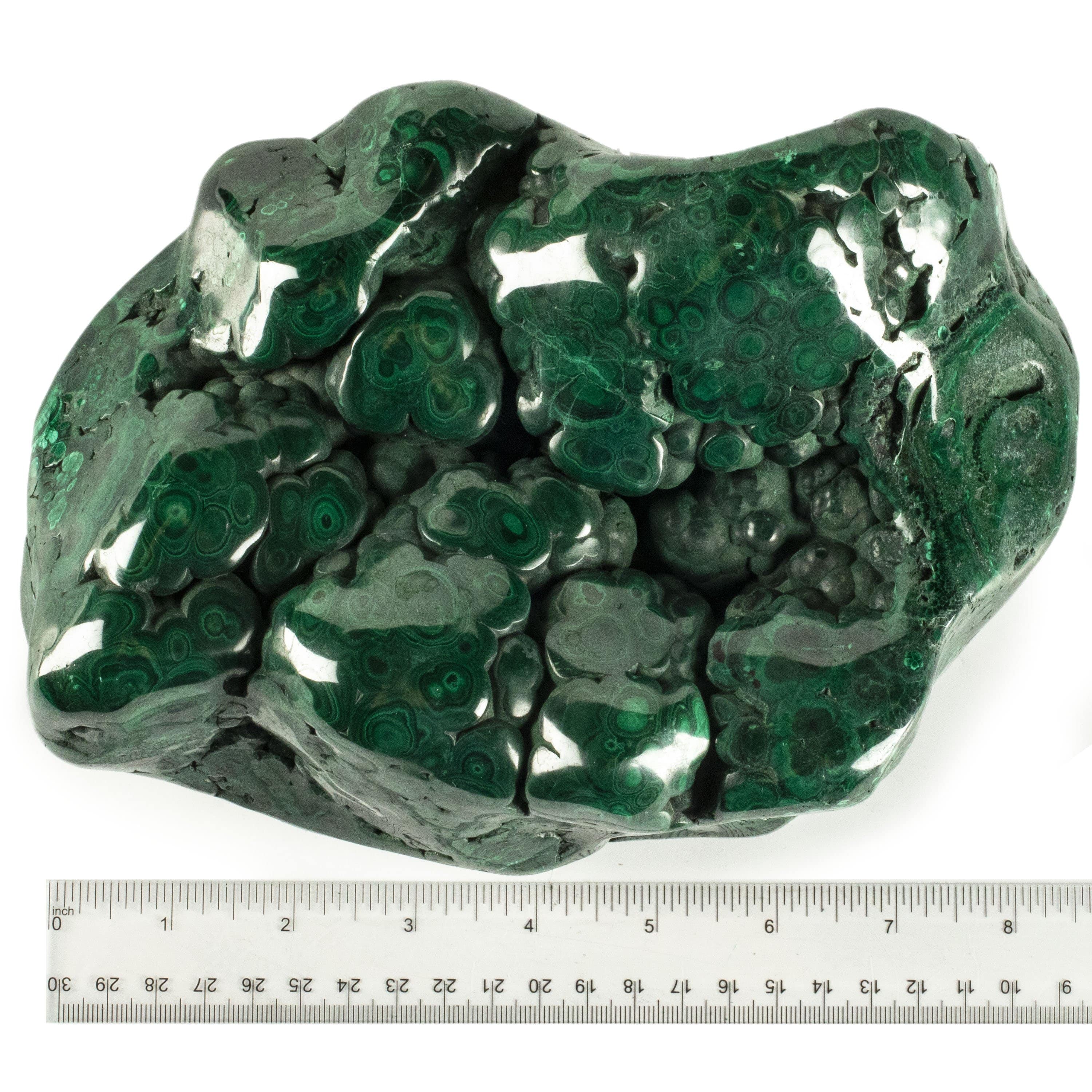 Kalifano Malachite Rare Natural Green Malachite Polished Freeform Specimen from Congo - 5.3 kg / 11.7 lbs MA3400.001