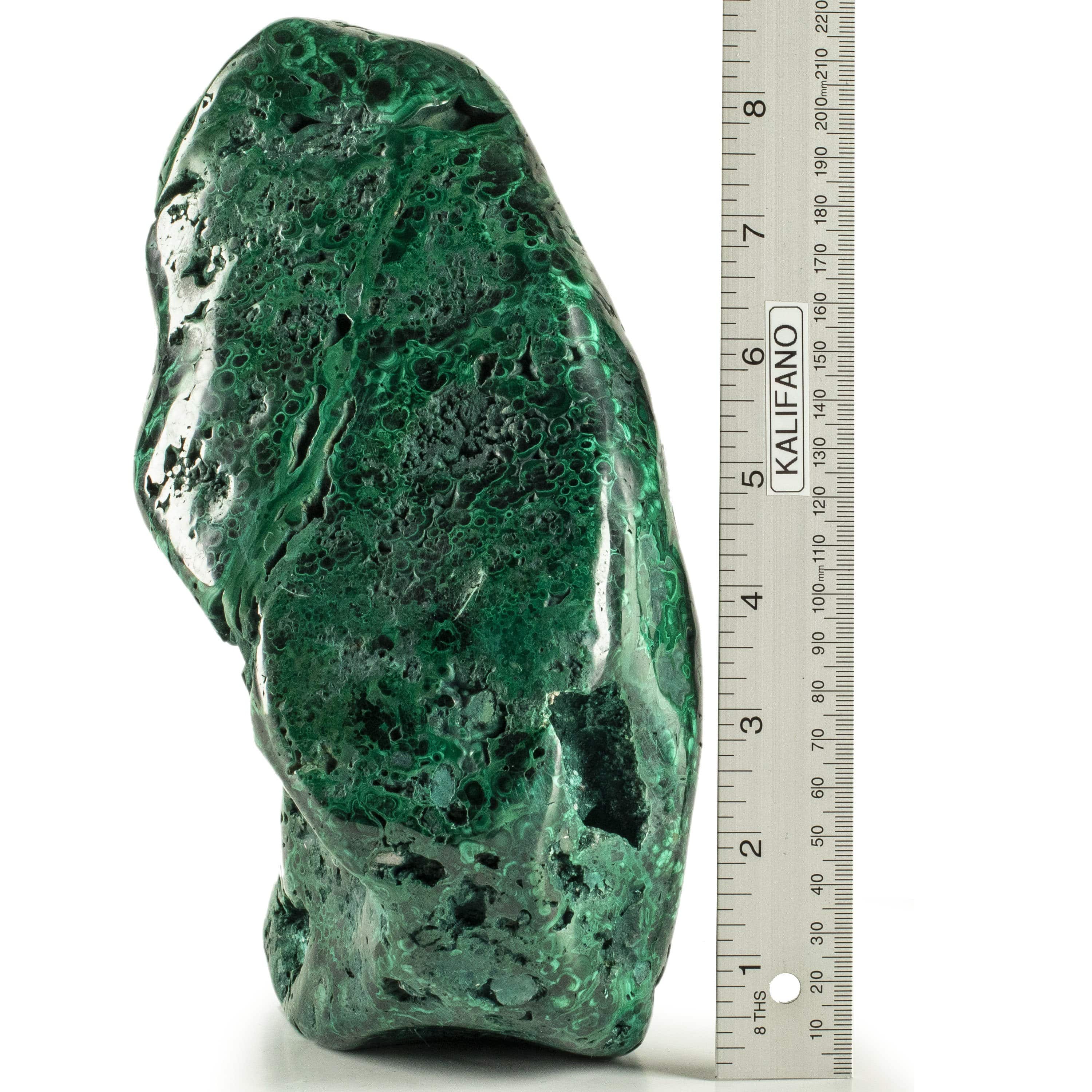 Kalifano Malachite Rare Natural Green Malachite Polished Freeform Specimen from Congo - 5.4 kg / 11.8 lbs MA3400.002