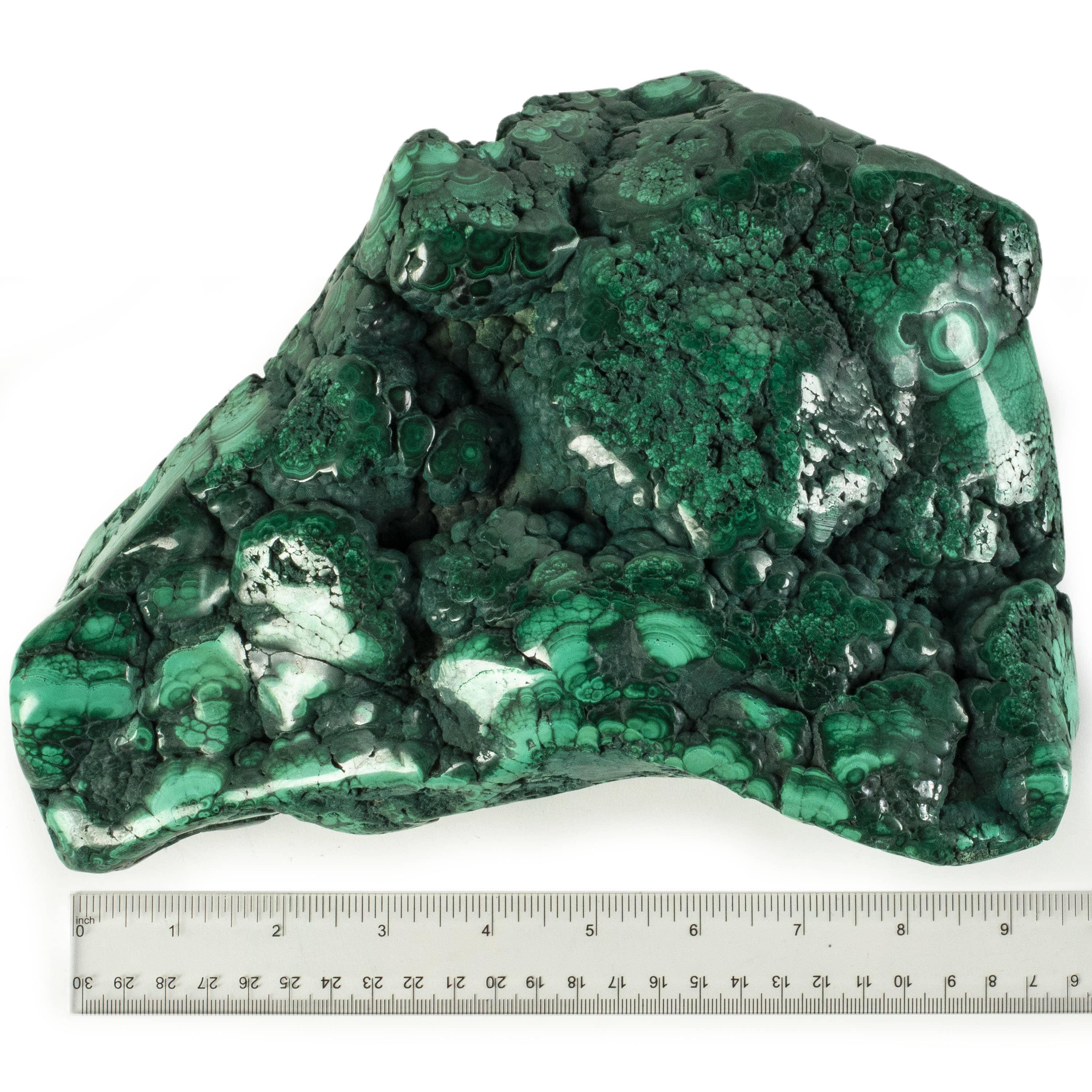 Kalifano Malachite Rare Natural Green Malachite Polished Freeform Specimen from Congo - 5.6 kg / 12.2 lbs MA3500.001