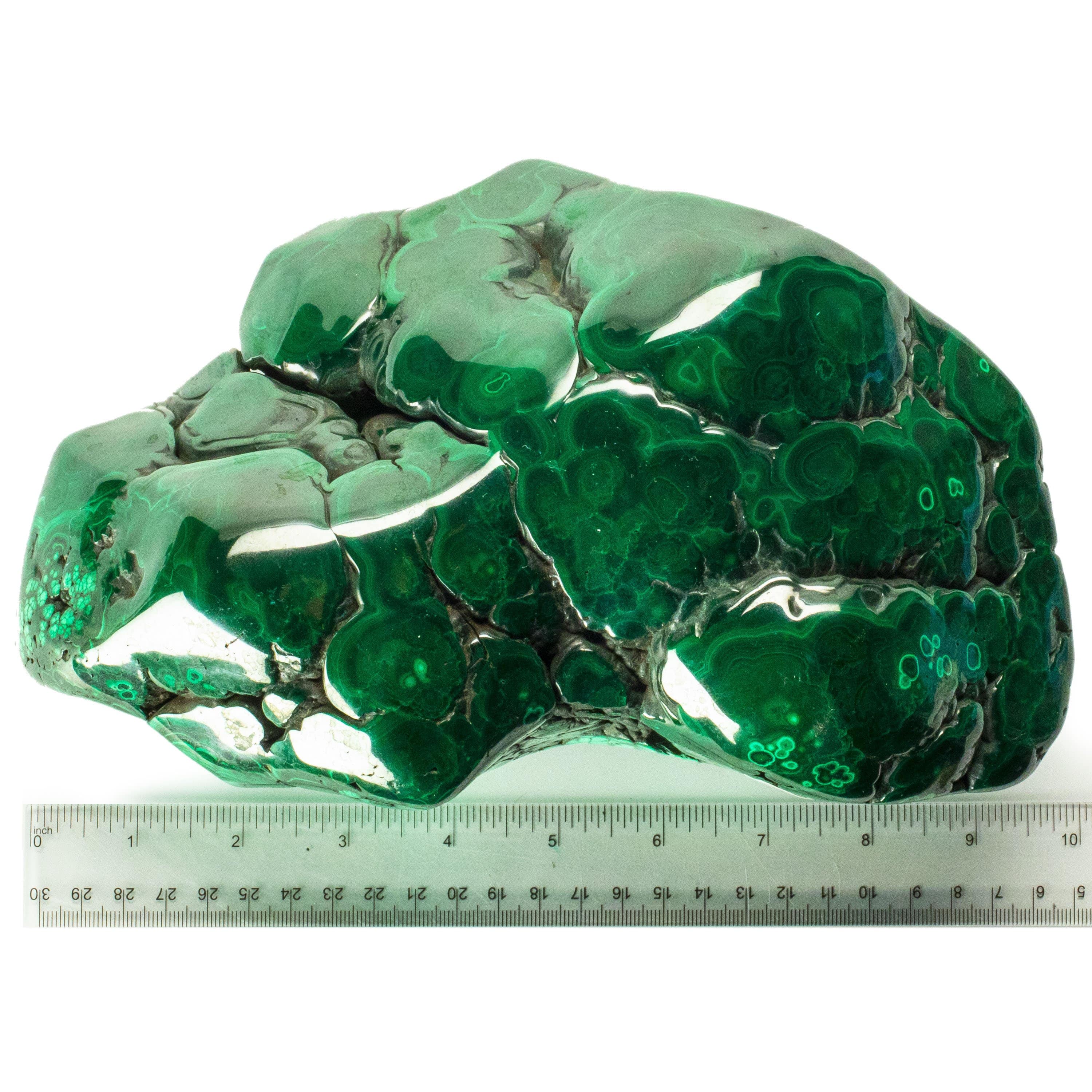 Kalifano Malachite Rare Natural Green Malachite Polished Freeform Specimen from Congo - 6.4 kg / 14.1 lbs MA4500.001