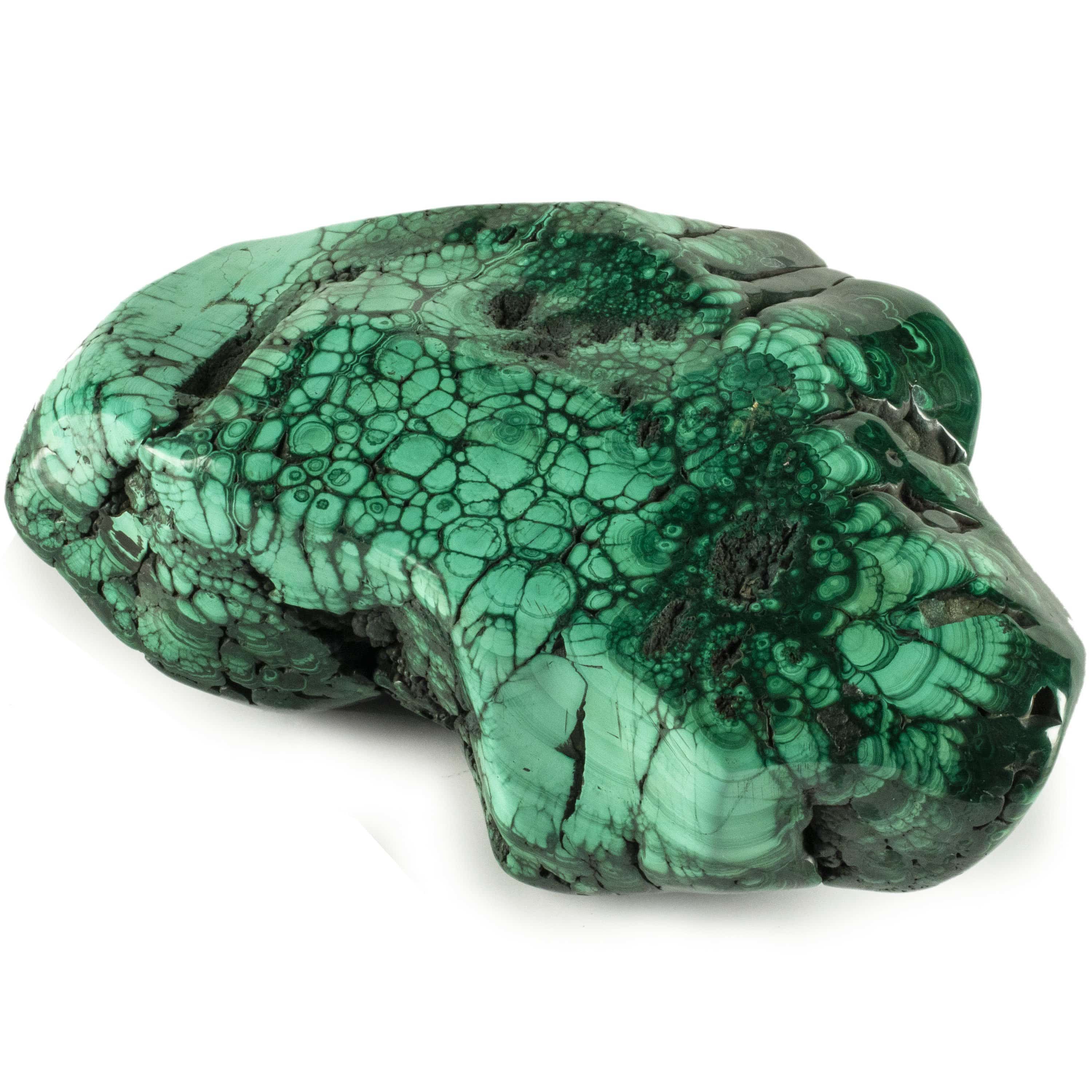 Kalifano Malachite Rare Natural Green Malachite Polished Freeform Specimen from Congo - 6.4 kg / 14.1 lbs MA4500.001