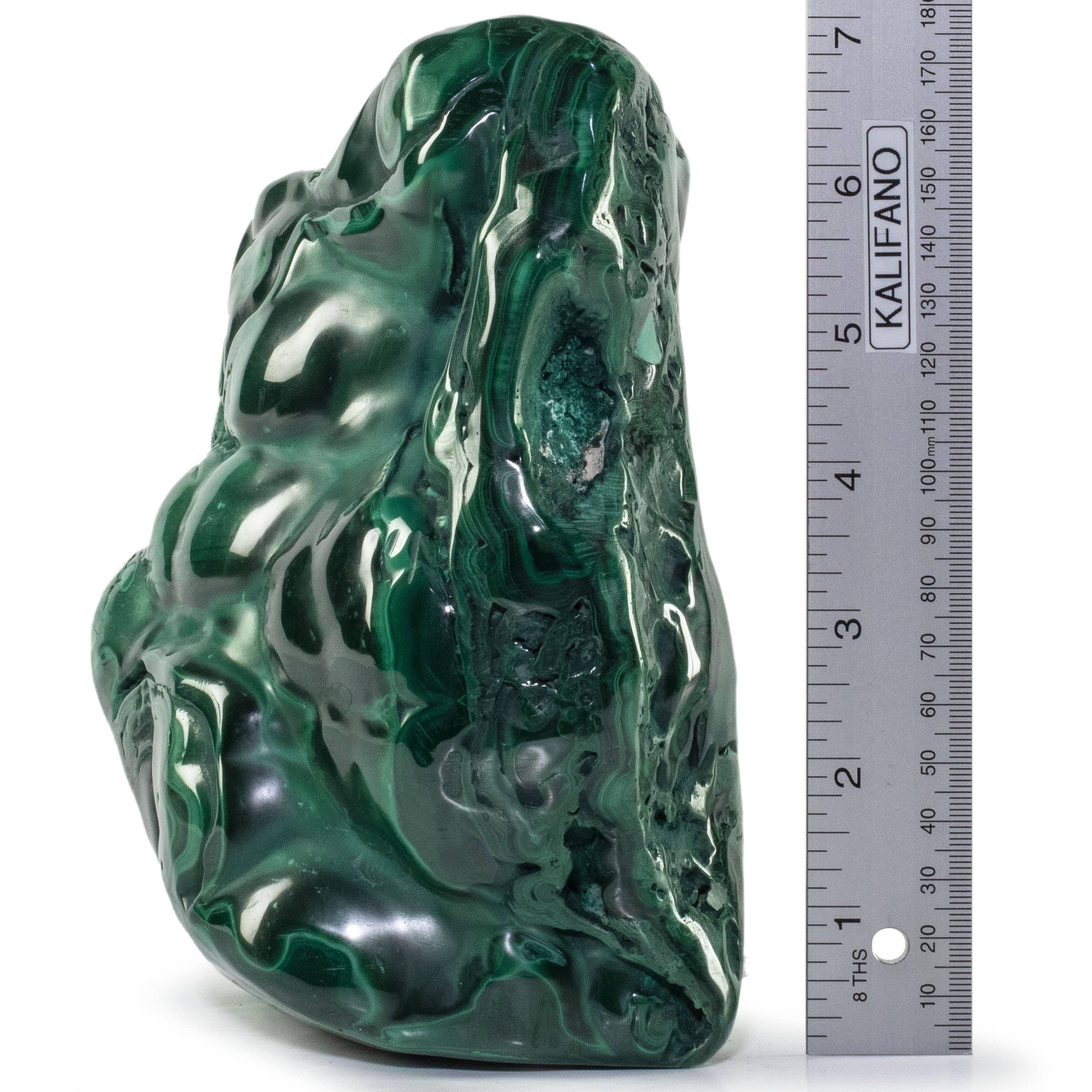 Kalifano Malachite Rare Natural Green Malachite Polished Freeform Specimen from Congo - 6.9 kg / 15.2 lbs MA4200.002